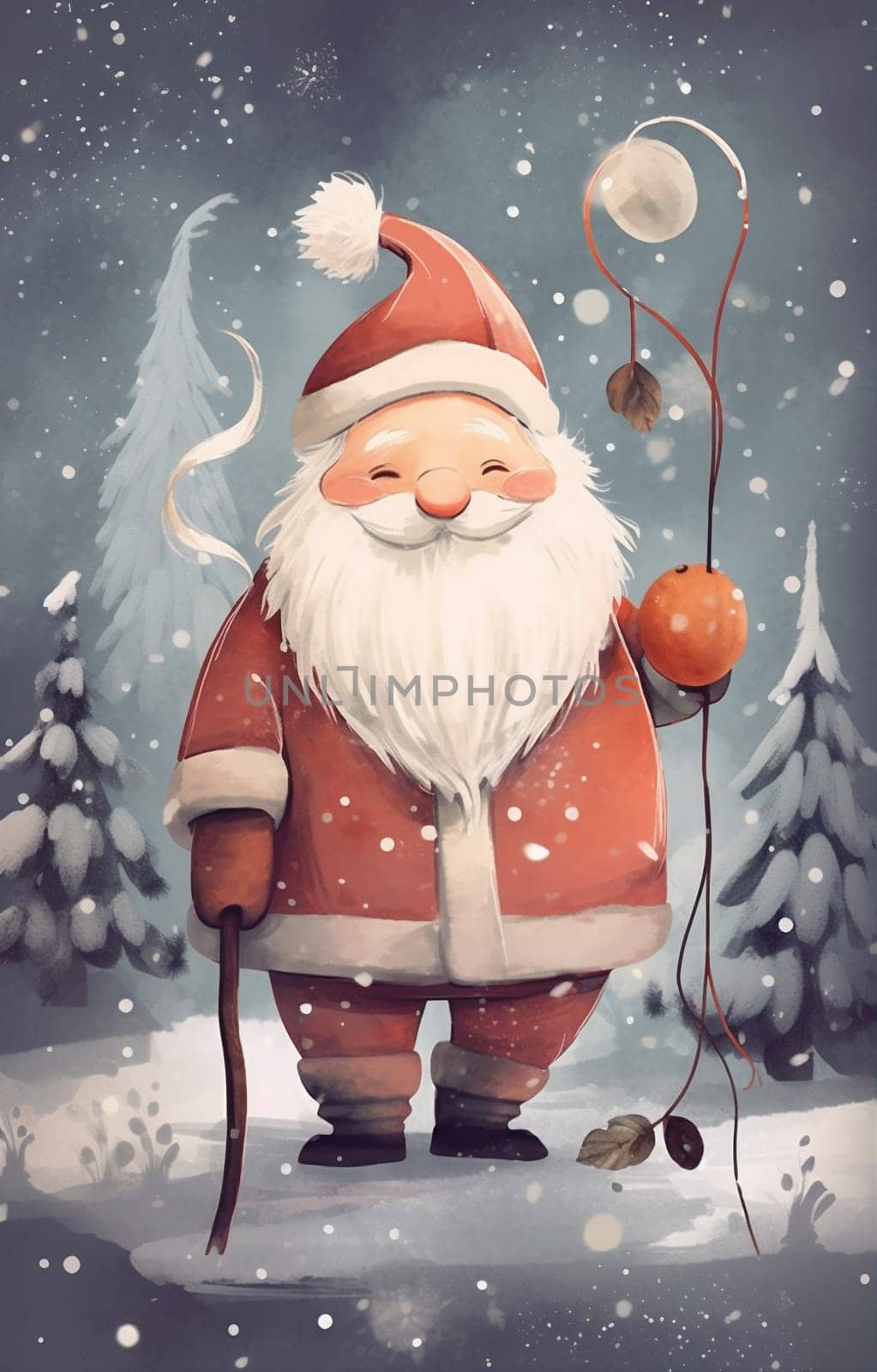 man claus mug christmas father cute holiday home merry male santa. Generative AI. by Vichizh