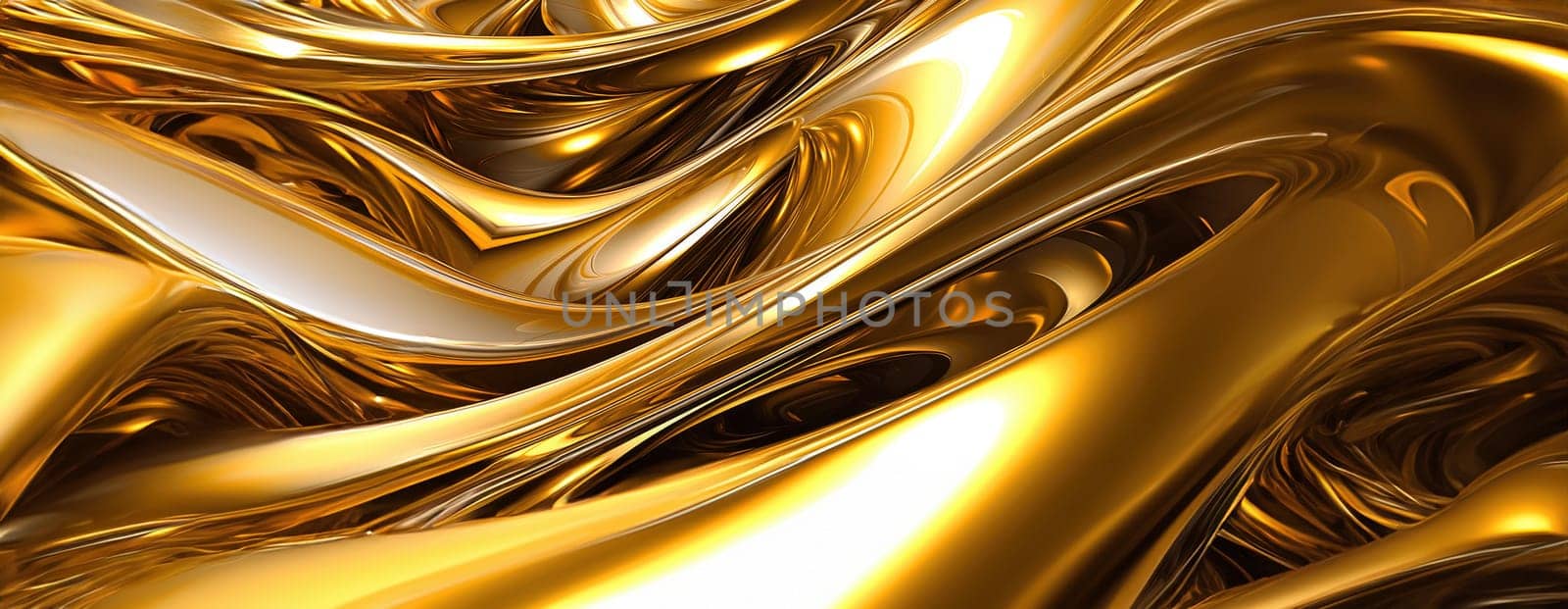 Gold background or texture and gradients shadow. AI Generative. by Benzoix