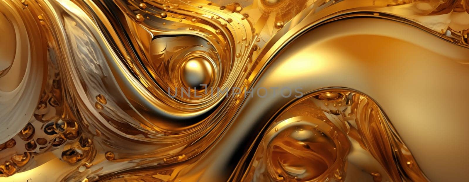 Gold background or texture and gradients shadow. AI Generative. by Benzoix