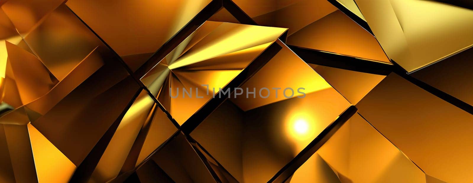 Gold background or texture and gradients shadow. AI Generative. by Benzoix