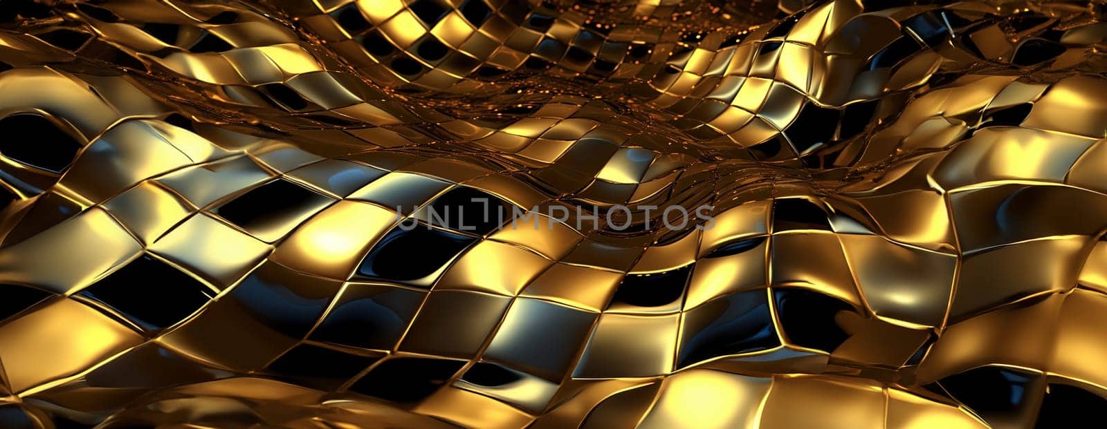 Gold background or texture and gradients shadow. AI Generative. by Benzoix