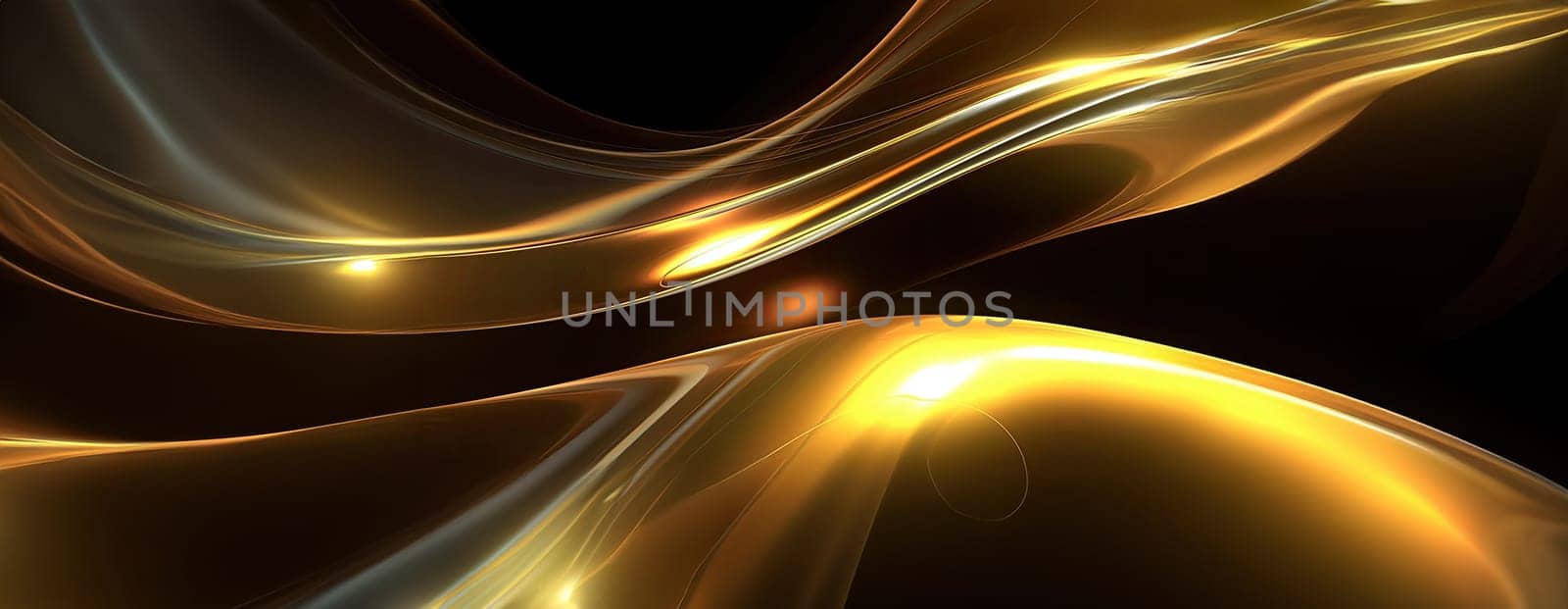 Gold background or texture and gradients shadow. AI Generative. by Benzoix