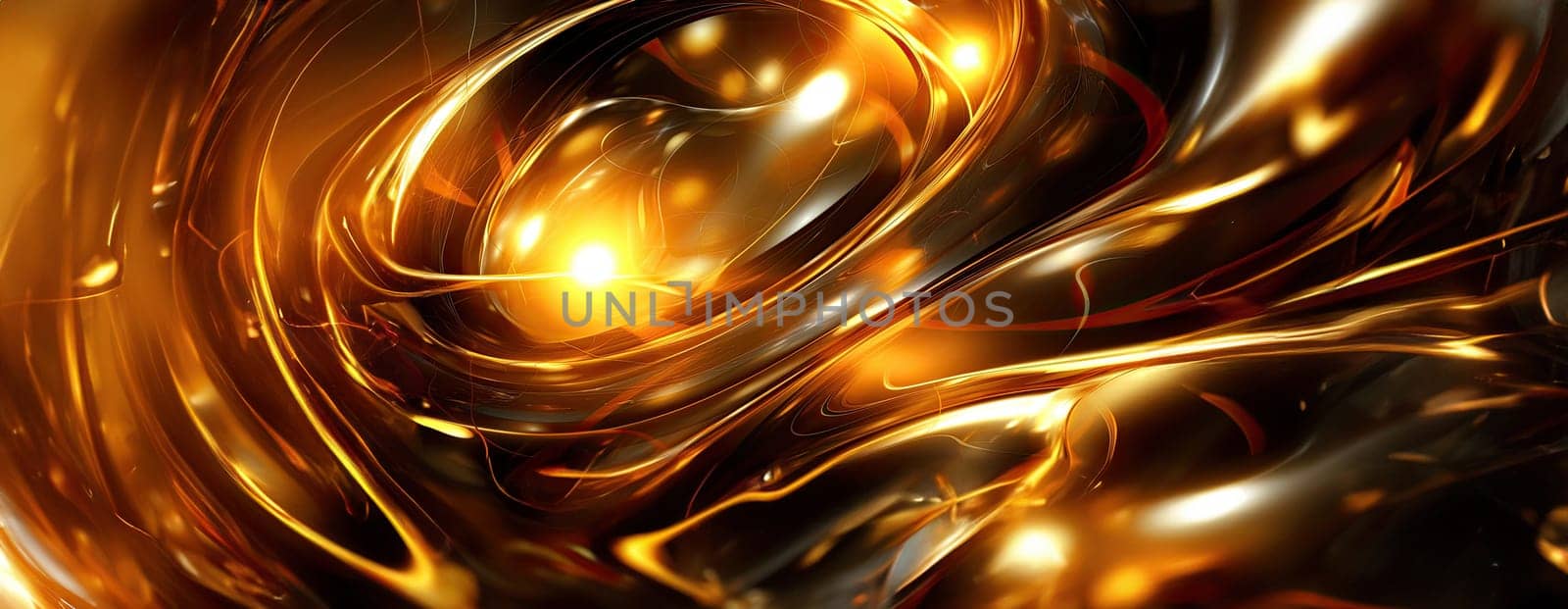 Gold background or texture and gradients shadow. AI Generative. by Benzoix