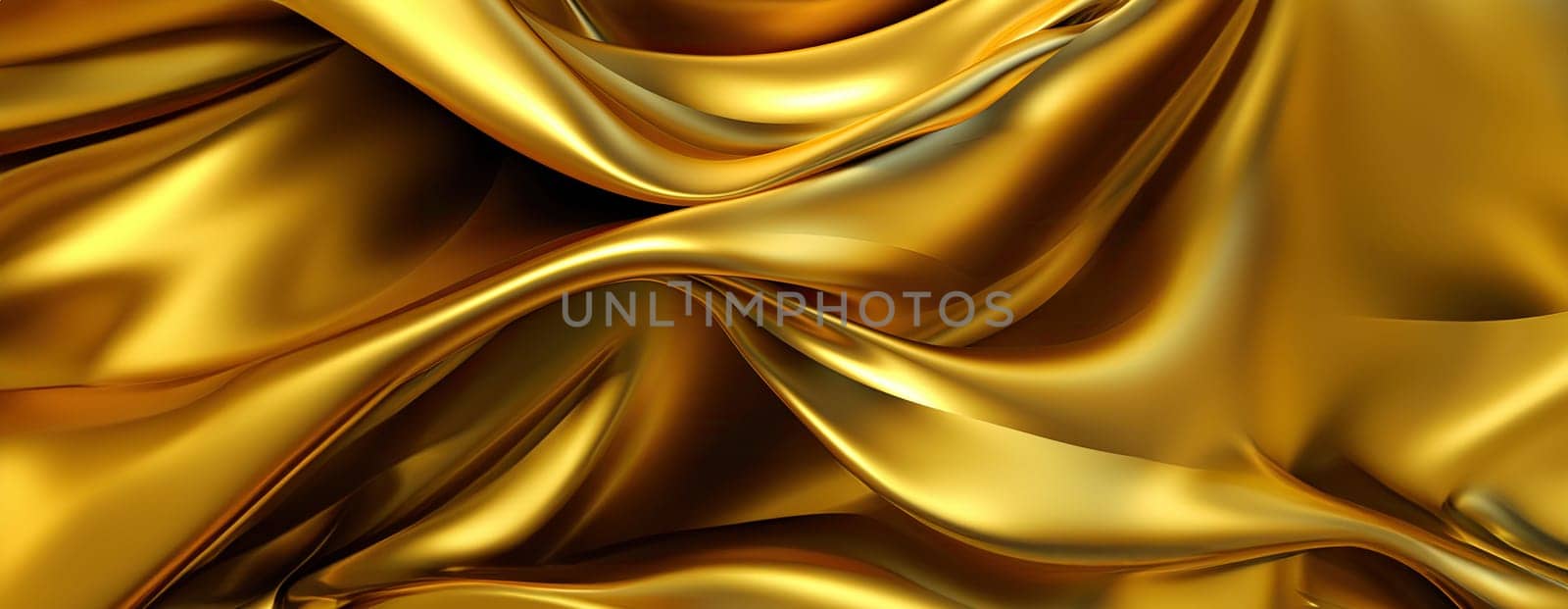 Gold background or texture and gradients shadow. AI Generative