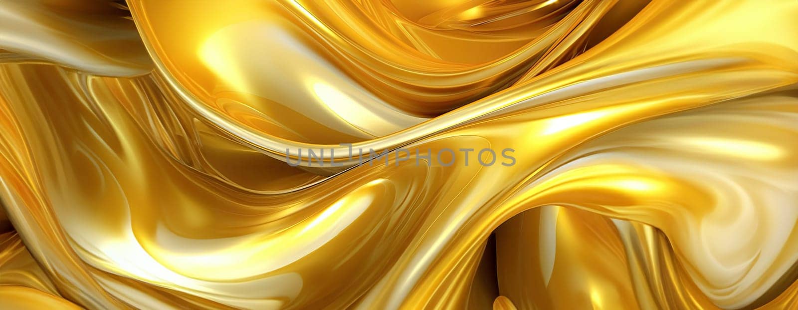 Gold background or texture and gradients shadow. AI Generative. by Benzoix