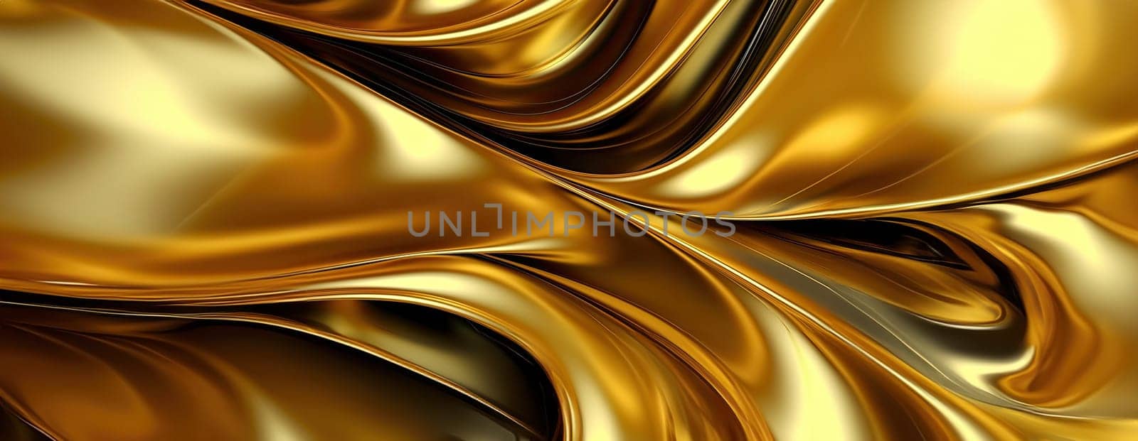 Gold background or texture and gradients shadow. AI Generative. by Benzoix