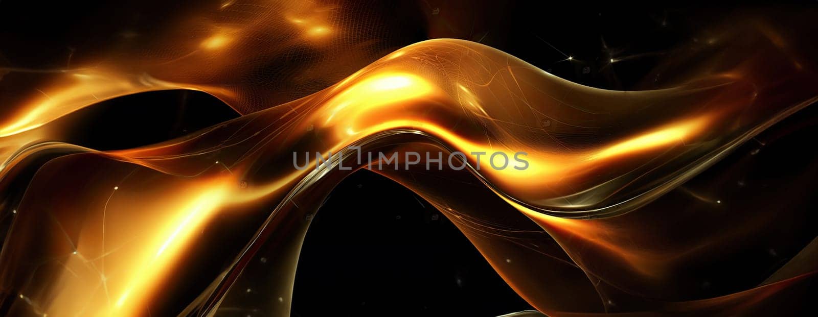 Gold background or texture and gradients shadow. AI Generative. by Benzoix