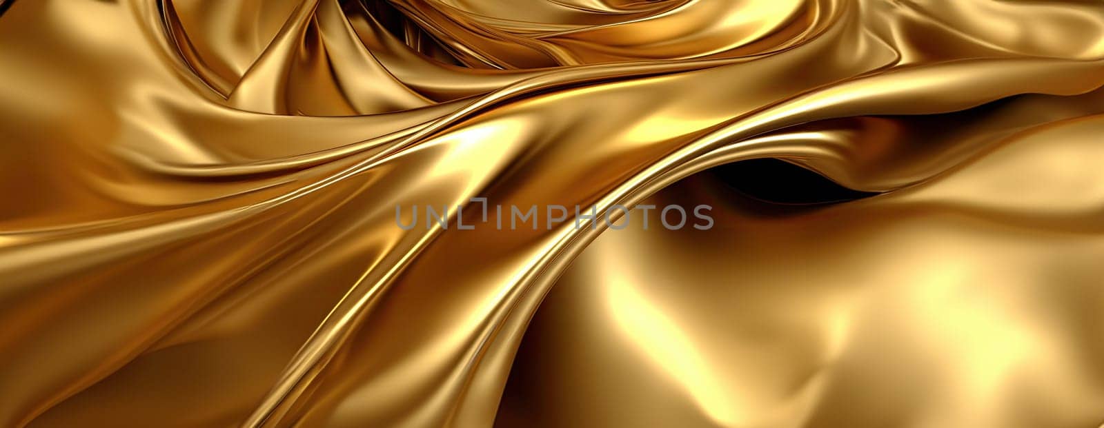 Gold background or texture and gradients shadow. AI Generative. by Benzoix