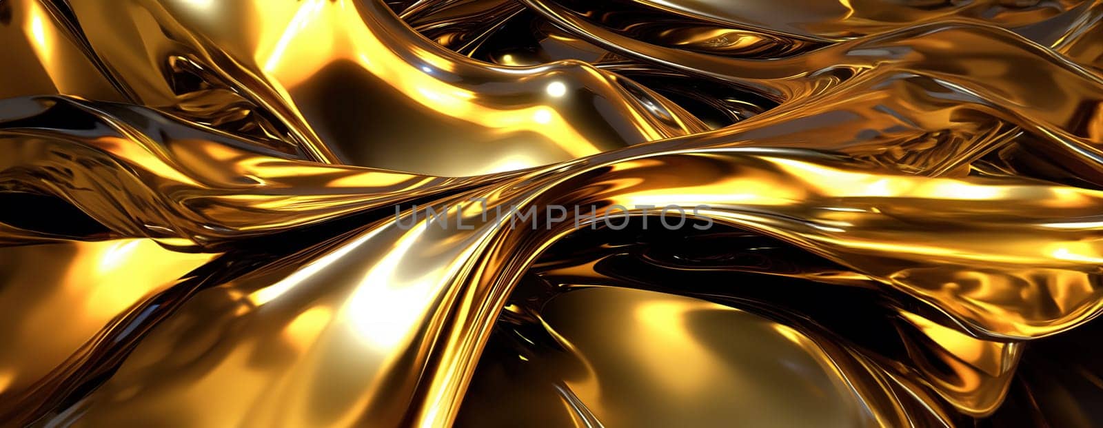 Gold background or texture and gradients shadow. AI Generative. by Benzoix