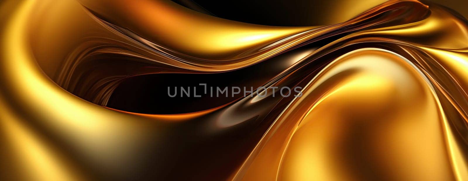 Gold background or texture and gradients shadow. AI Generative. by Benzoix