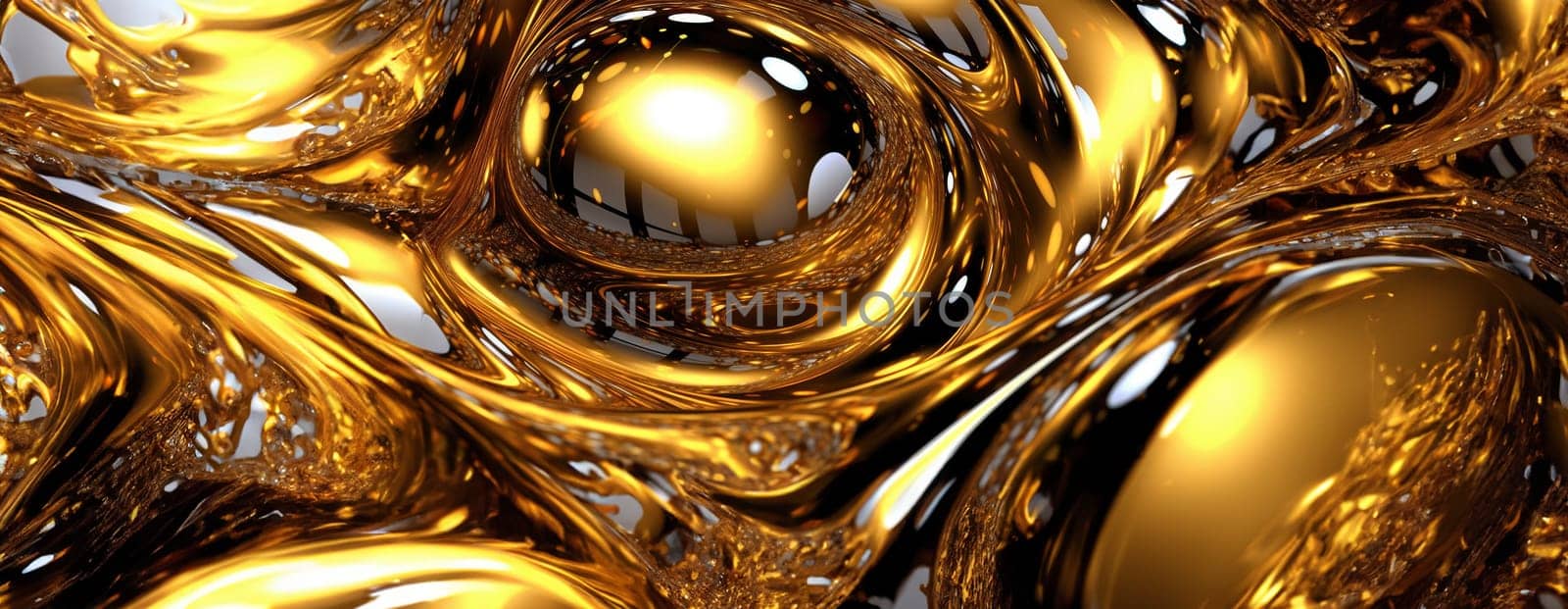 Gold background or texture and gradients shadow. AI Generative. by Benzoix