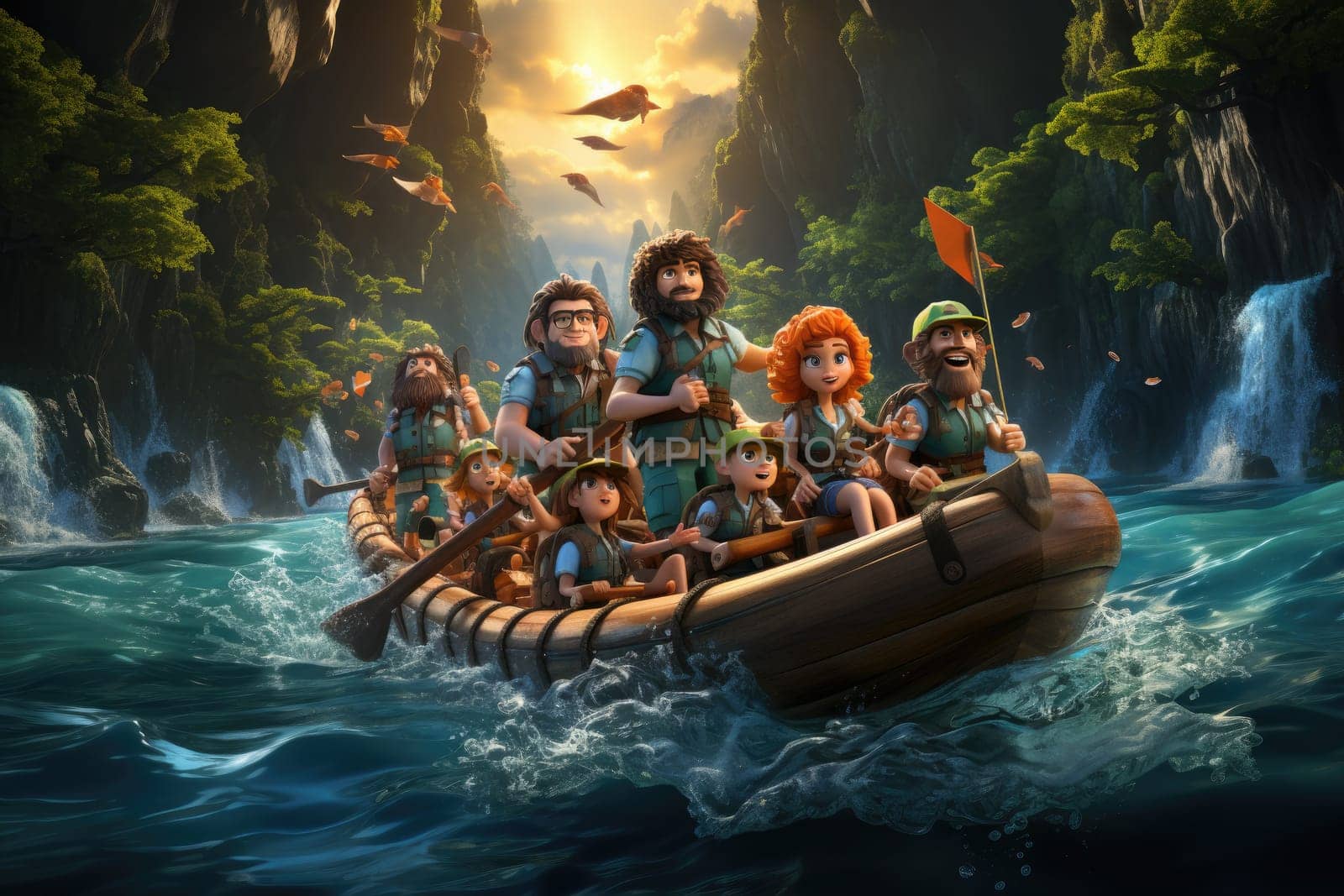 The magic comes to life when fairytale characters go on an exciting journey in magical canoes.