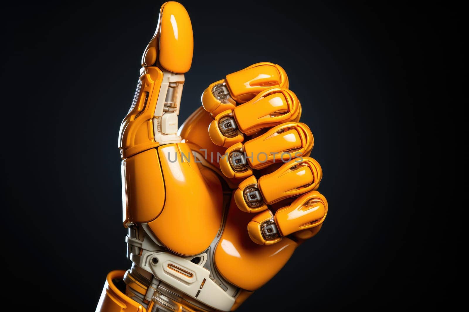AI Robotic Arm in Support Gesture by Yurich32