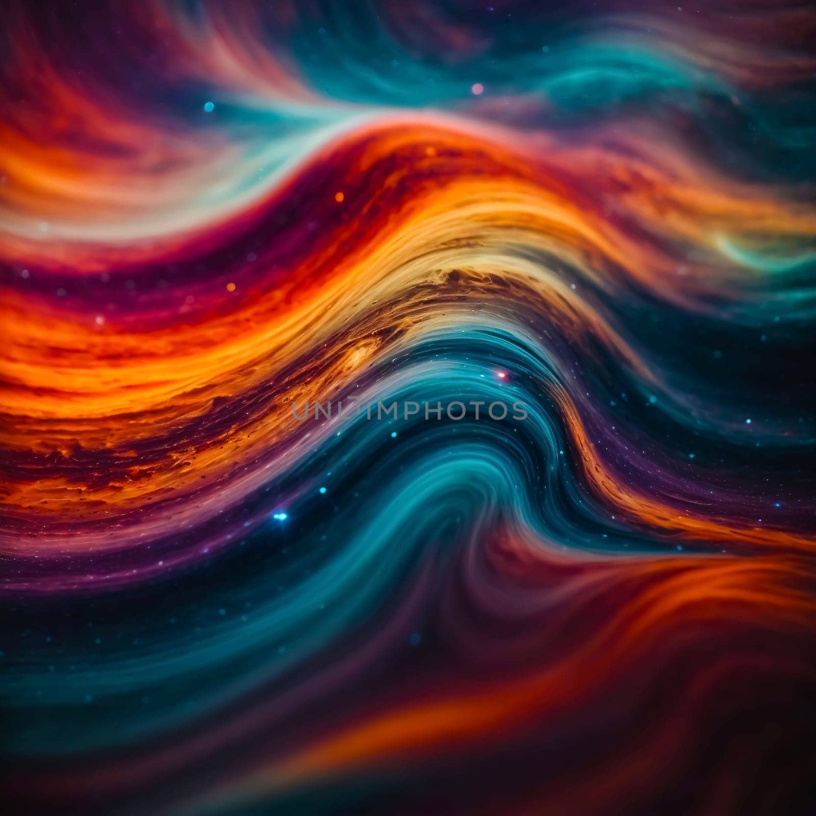 abstract colorful Cosmic nebula background for multimedia creative creation Gas dust clouds nebula in outer space. by antoksena