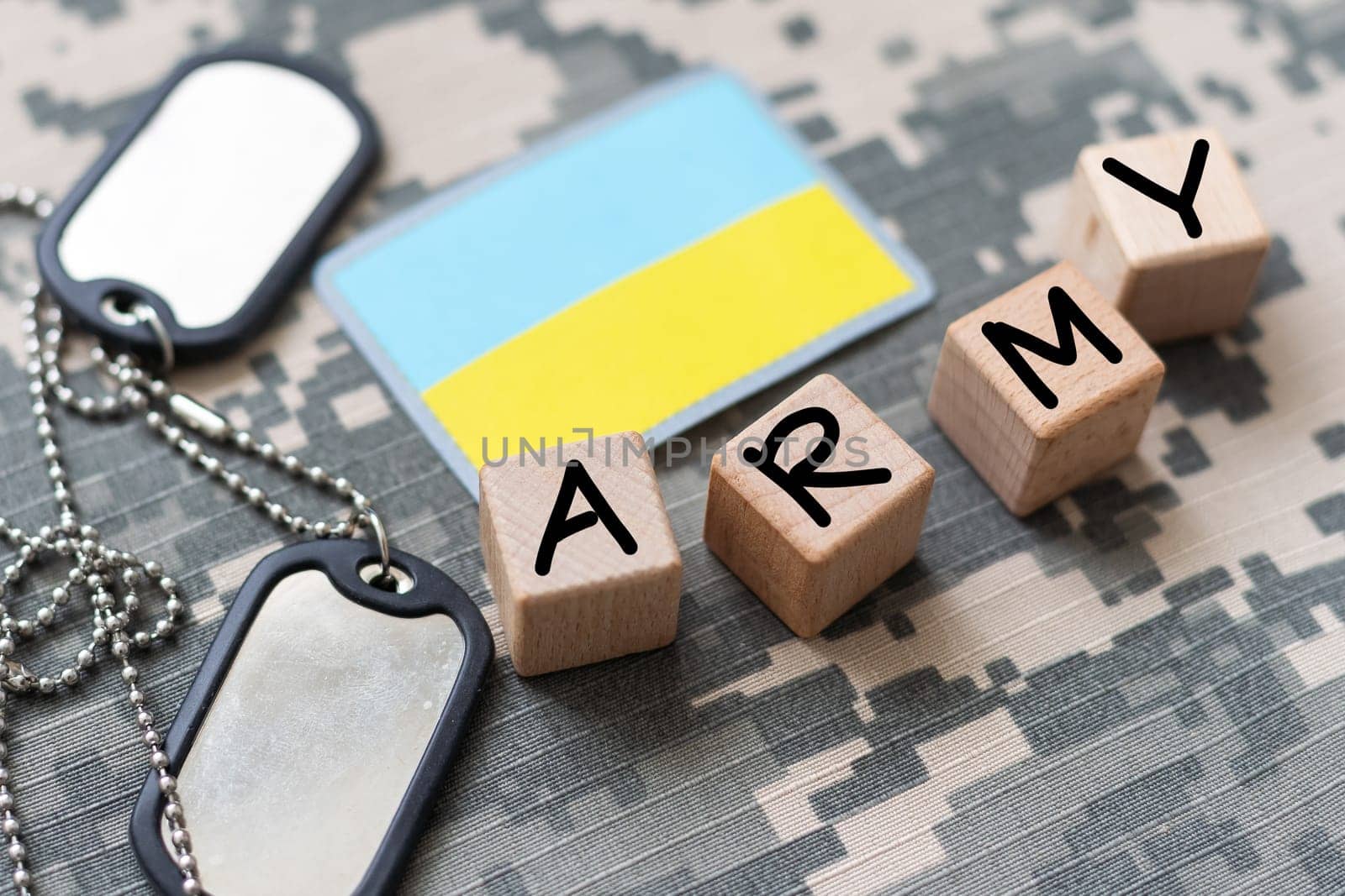 Military uniform with Ukrainian flag patch by Andelov13