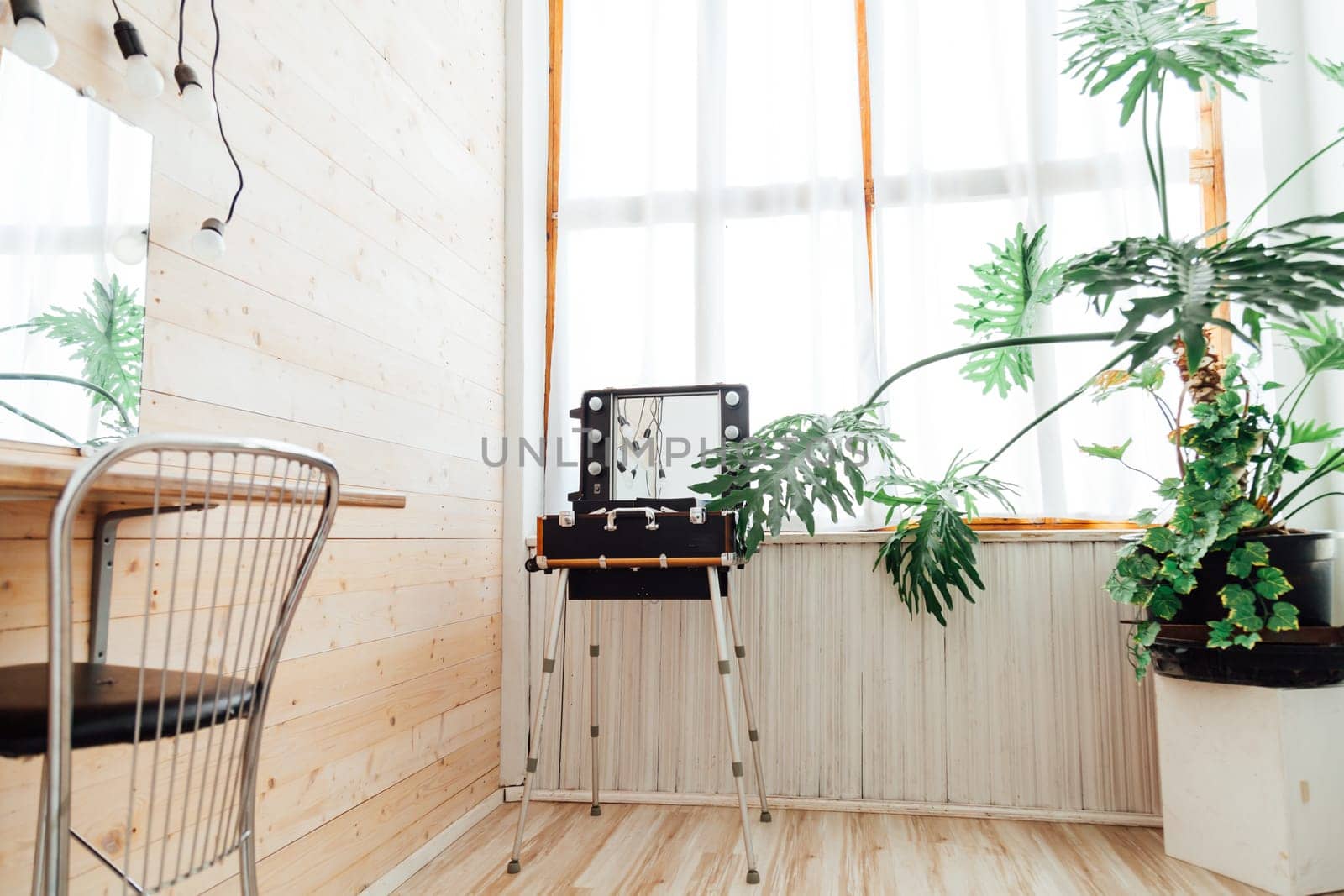 green house plant in the interior of the make-up dressing room by Simakov