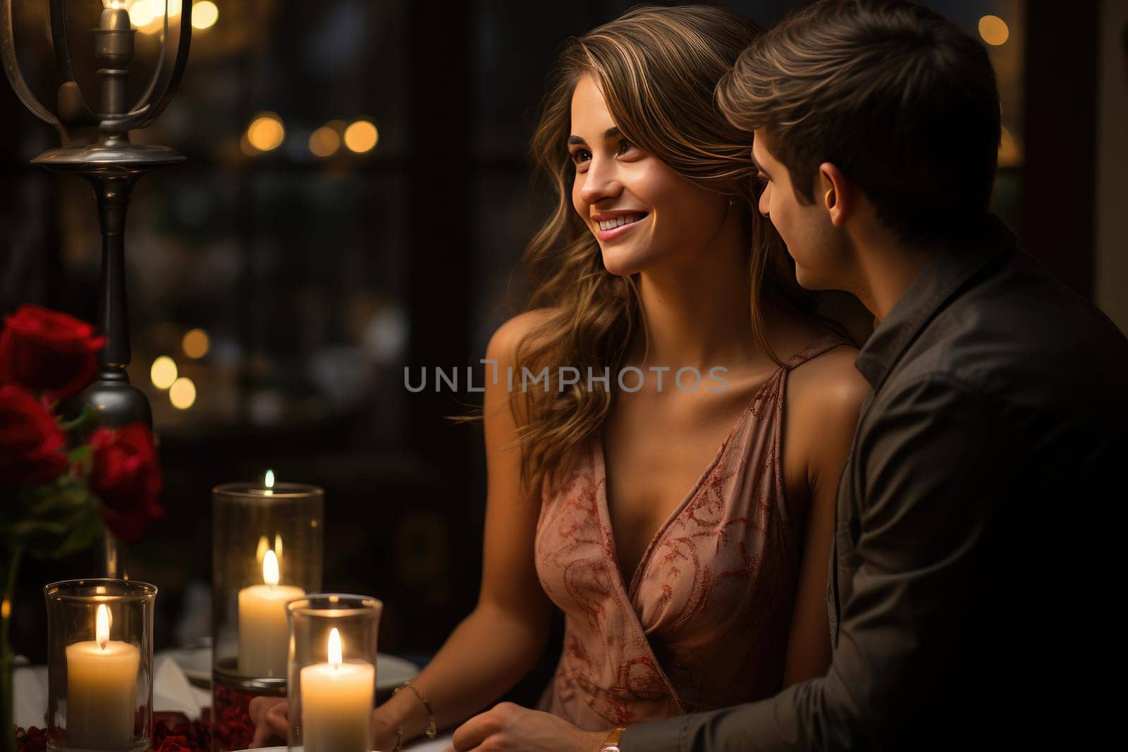Sweet Ritual: A Woman Throws a Romantic Valentine's Day Dinner for Her Husband by Yurich32