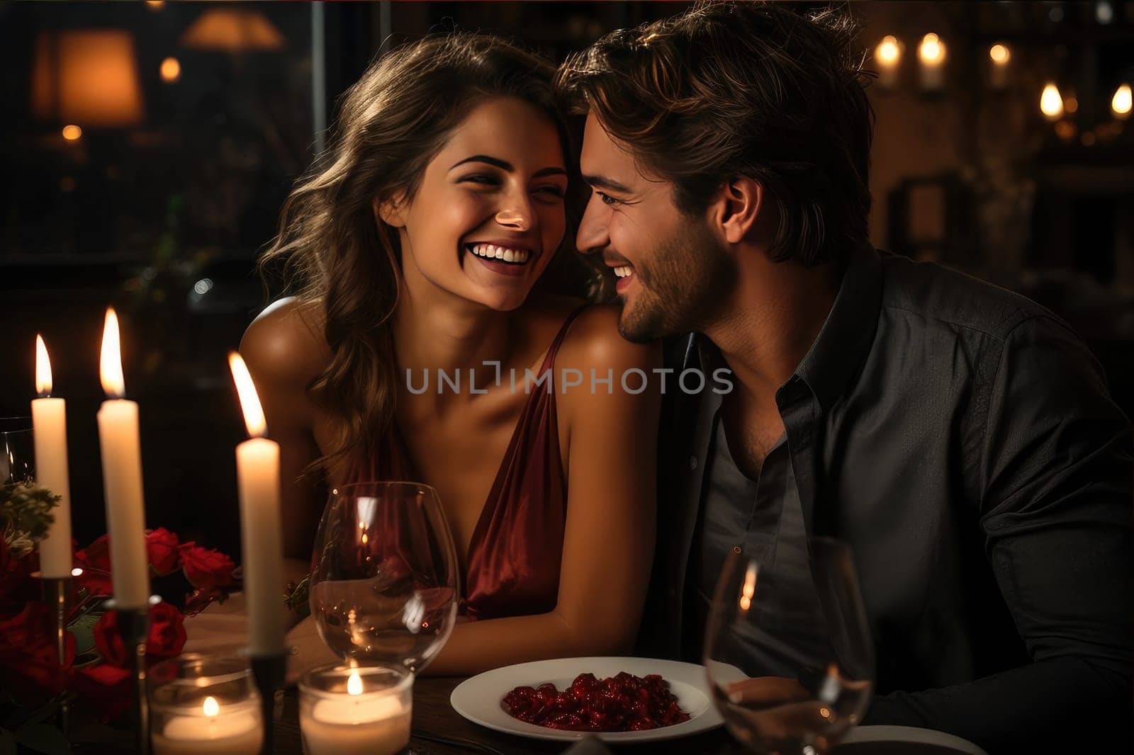 Sweet Ritual: A Woman Throws a Romantic Valentine's Day Dinner for Her Husband by Yurich32