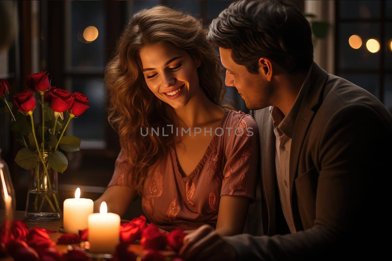 Sweet Ritual: A Woman Throws a Romantic Valentine's Day Dinner for Her Husband by Yurich32