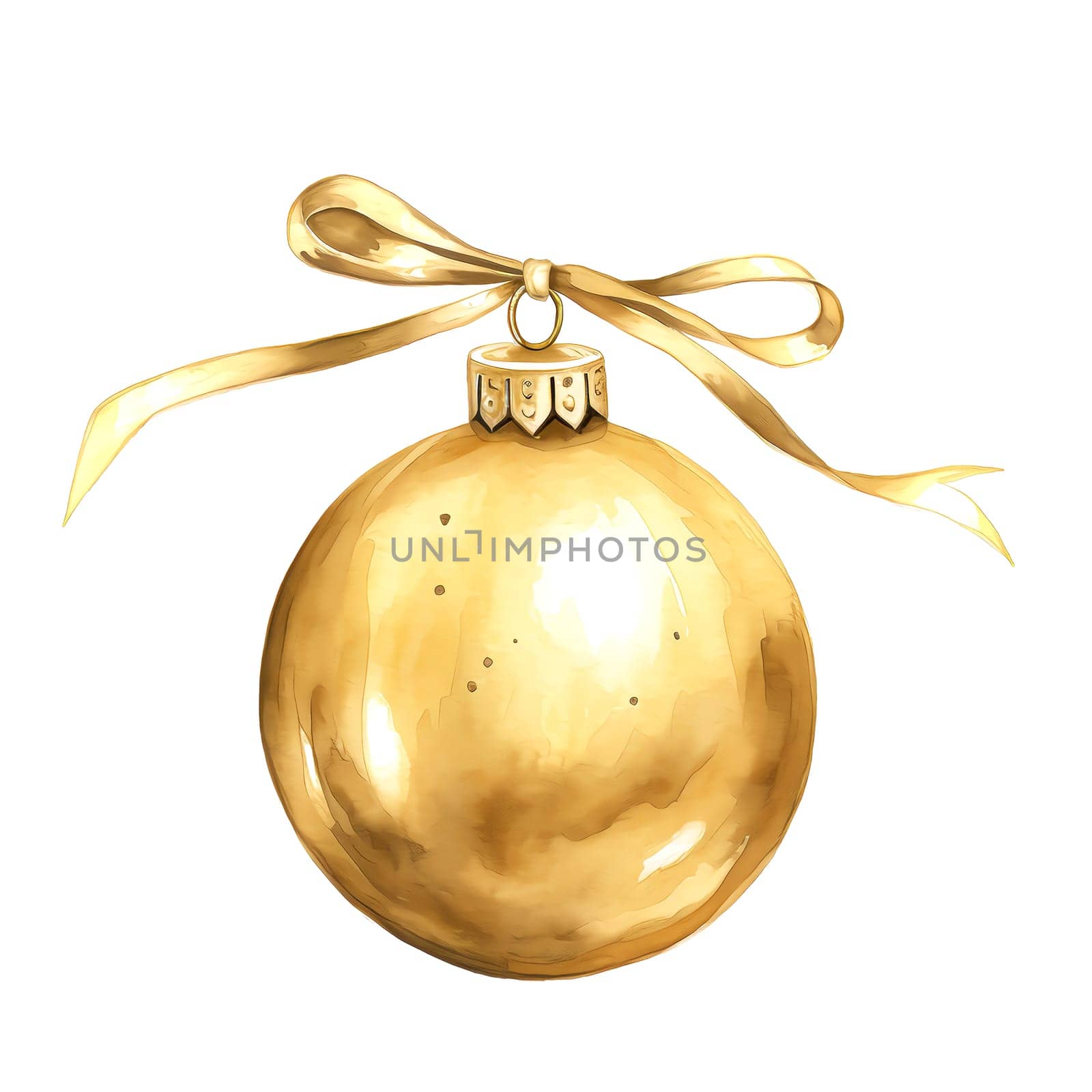 Watercolor Christmas ball. Watercolor Christmas balls clipart is a great choice for creating cards, invitations, party supplies and decorations. AI generated.