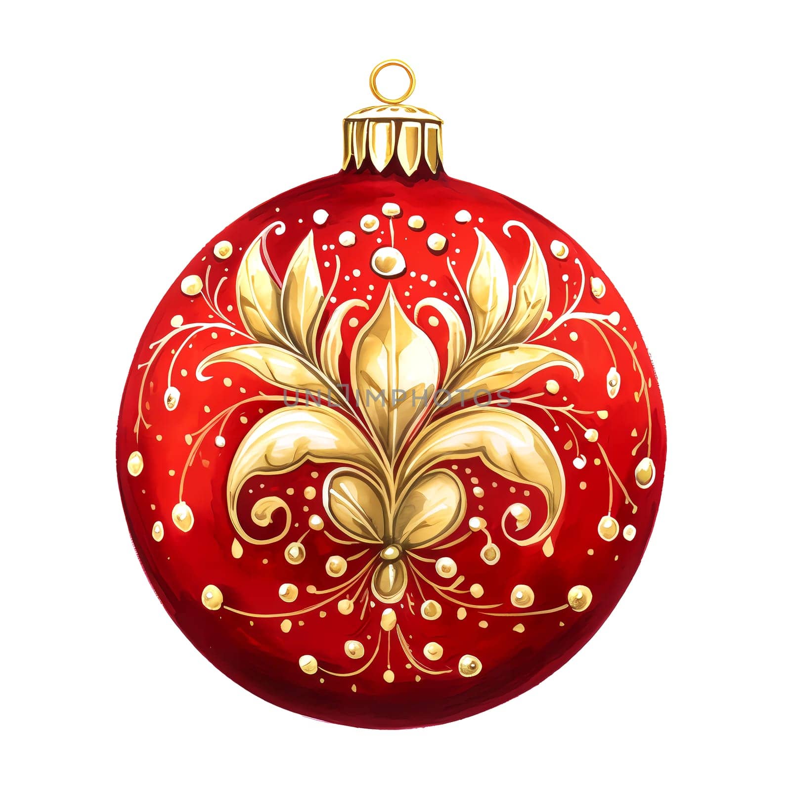 Watercolor Christmas ball. Watercolor Christmas balls clipart is a great choice for creating cards, invitations, party supplies and decorations. AI generated.