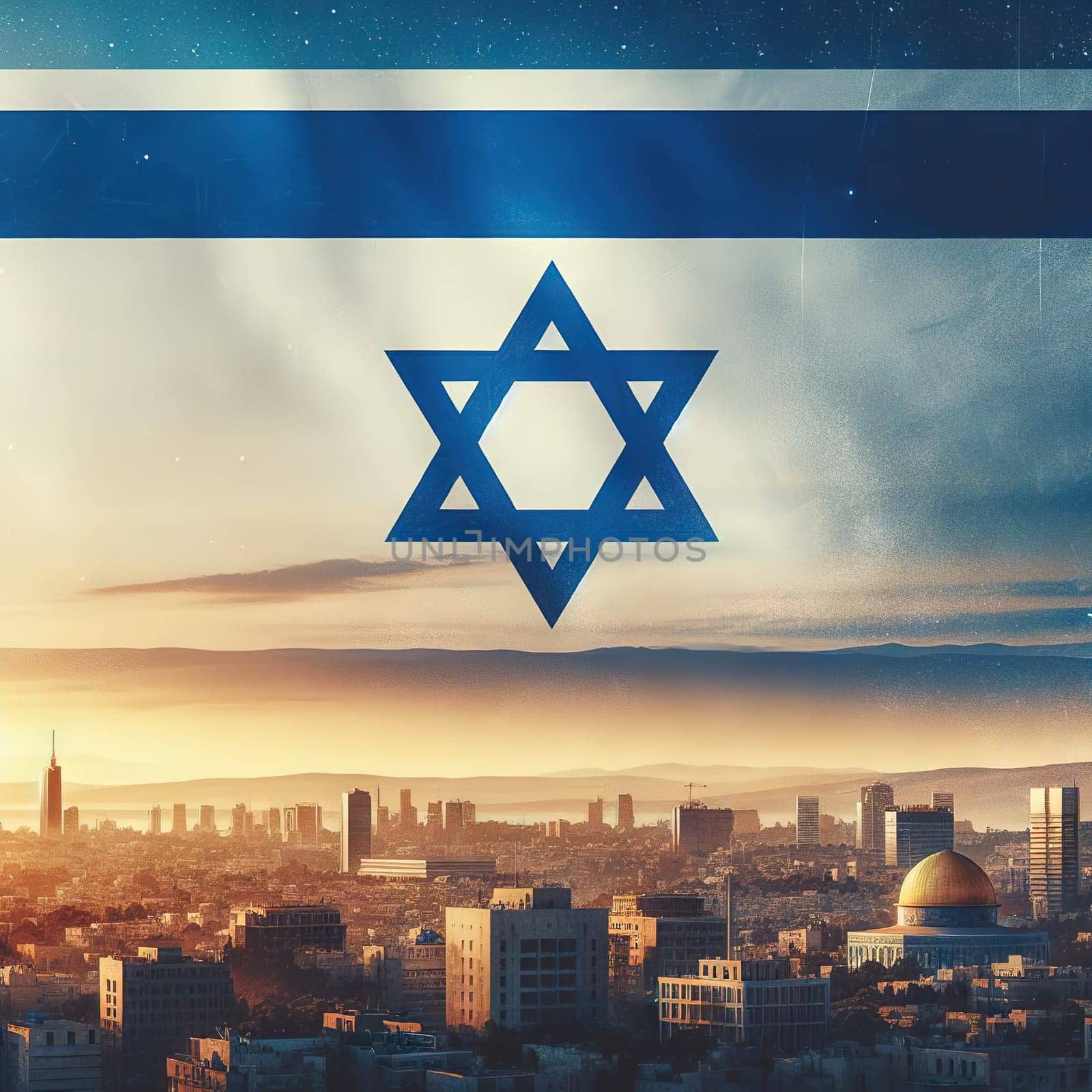 Israel Star David, beacon resilience and hope. We stand with you in solidarity by EkaterinaPereslavtseva