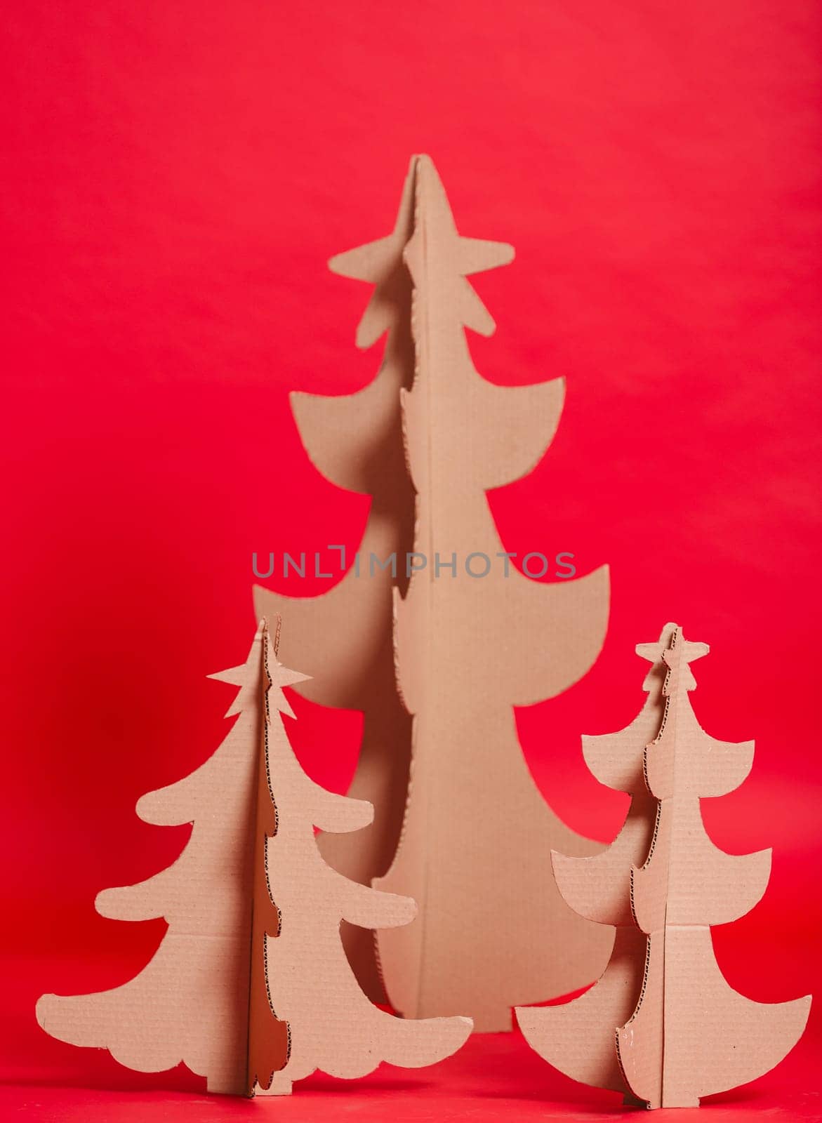 Christmas Tree Made Of Cardboard. Unique Trees. New Year by sarymsakov