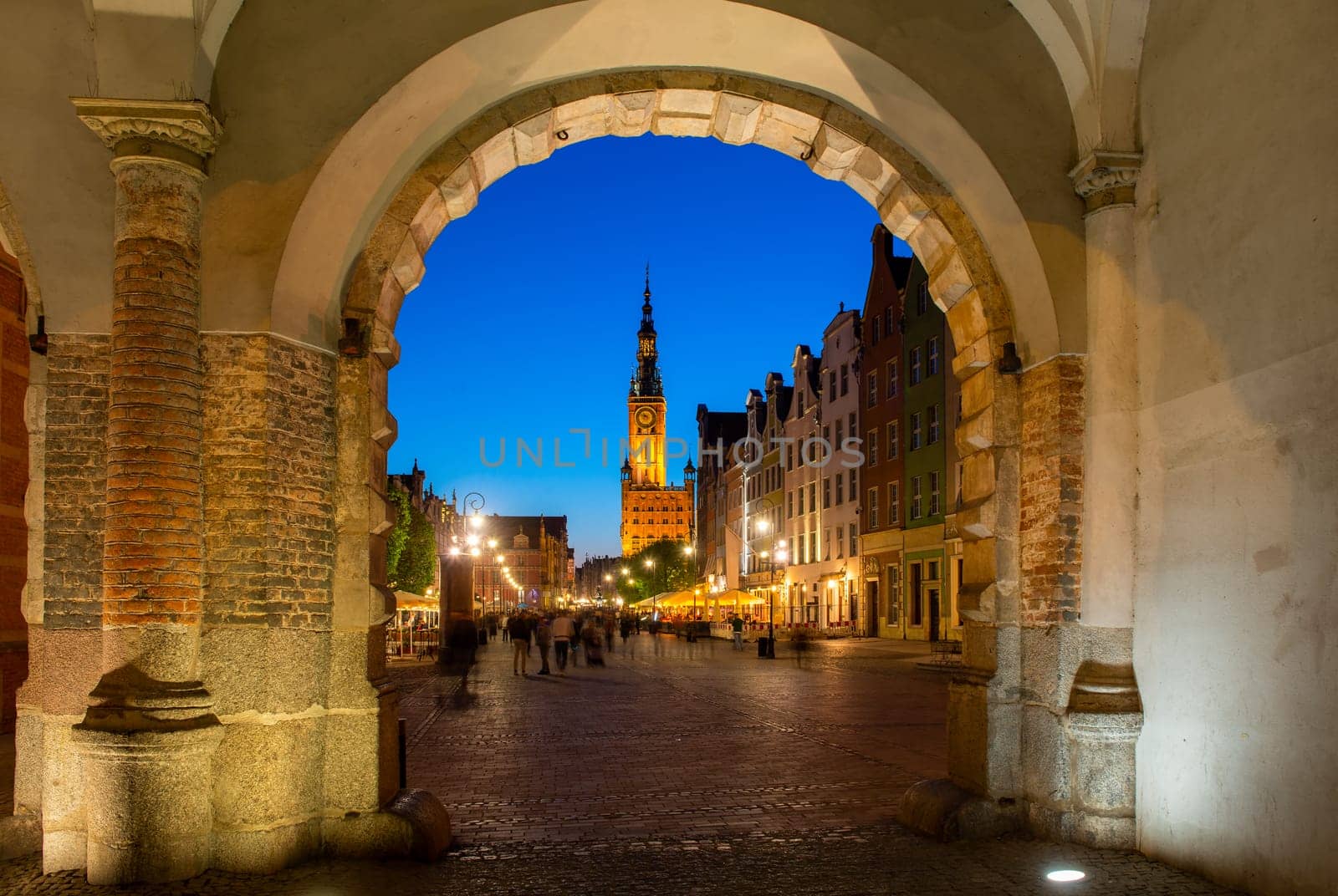 Main Town Hall in the old city of Gdansk, Poland
