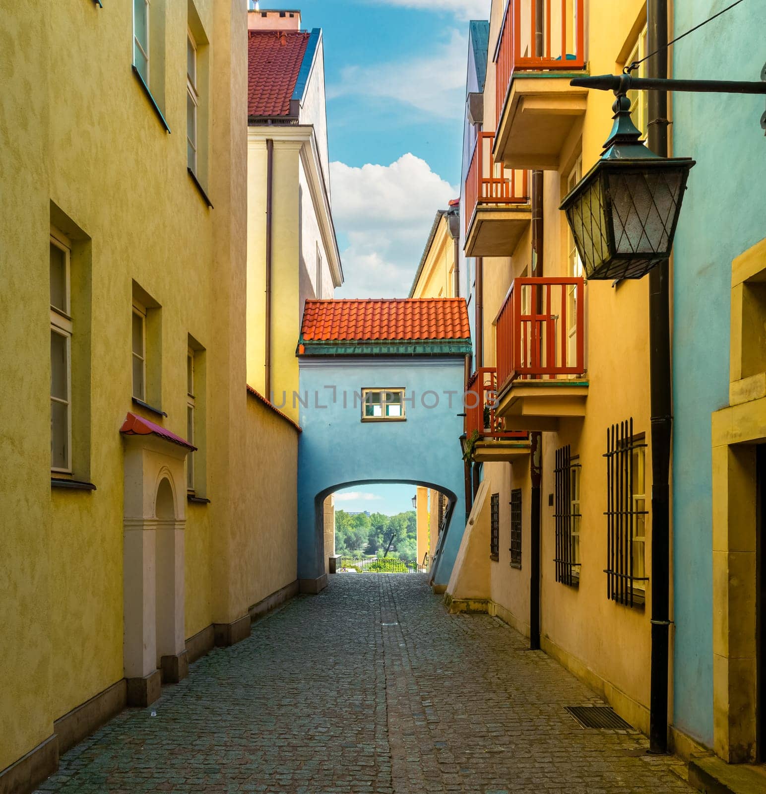 Narrow streets of Old Town, Warsaw, Poland