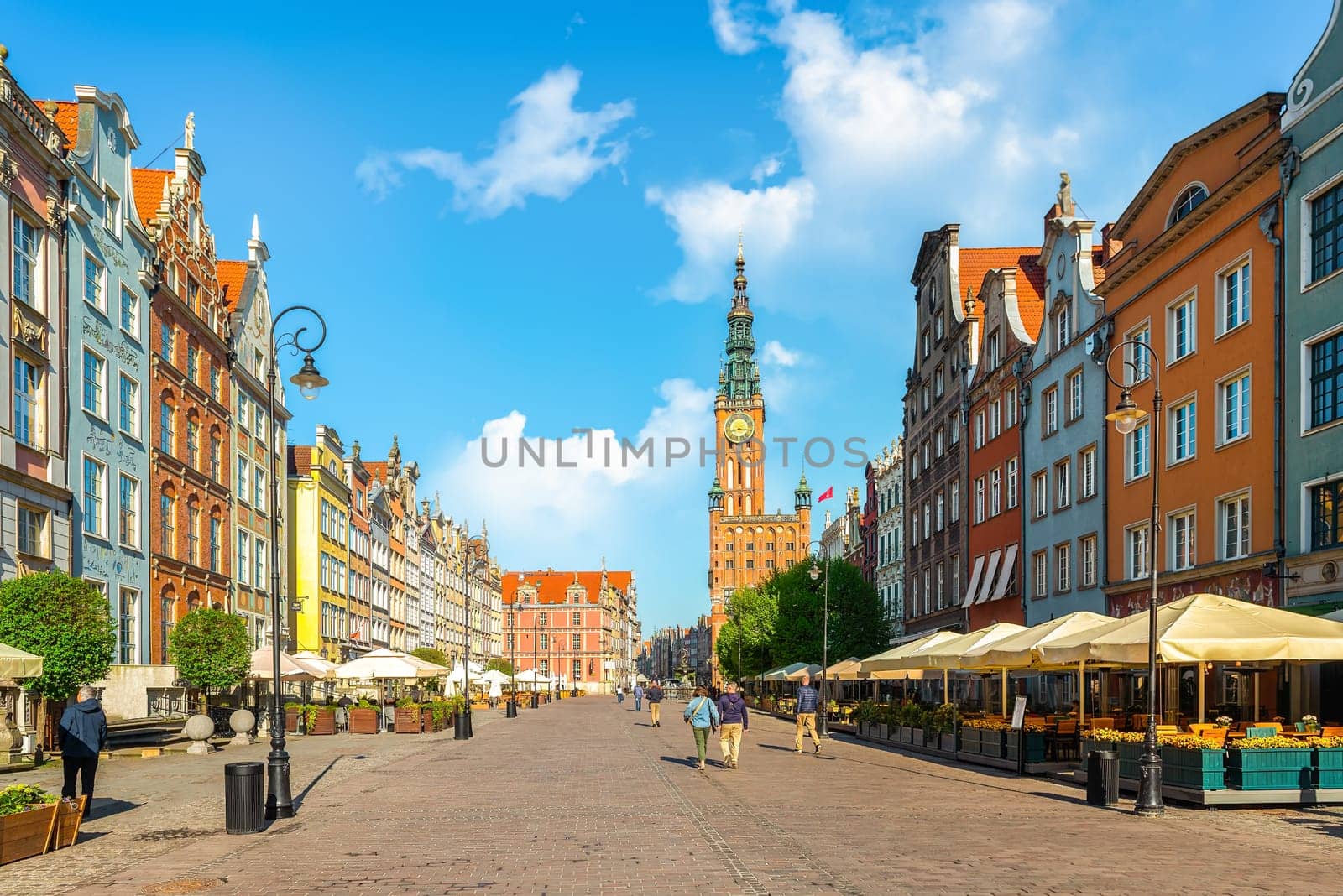 Long Market Street The Royal Road is located in the Main City of Gdańsk between the Green Gate and Długa Street