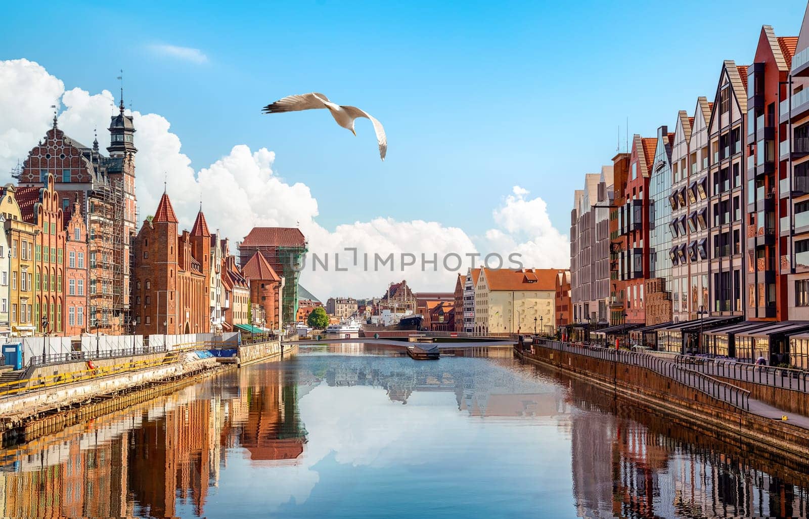River in Gdansk Poland by Givaga