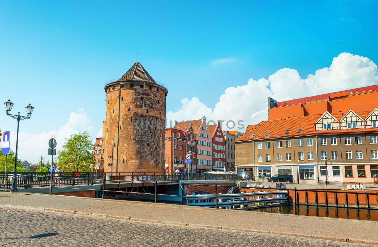 Stangev Gate of the old city center of Gdansk Poland