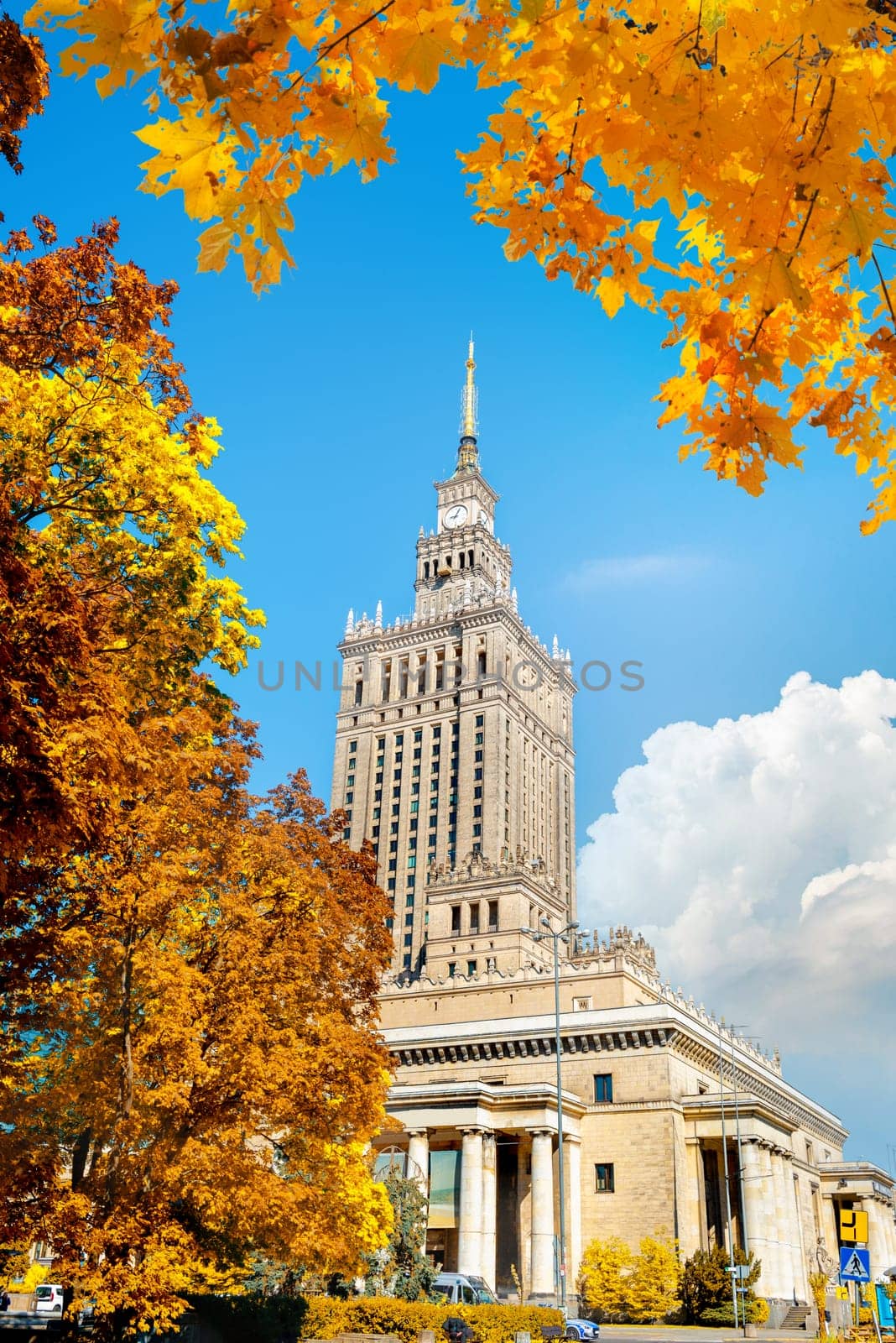 Palace of culture in autumn by Givaga