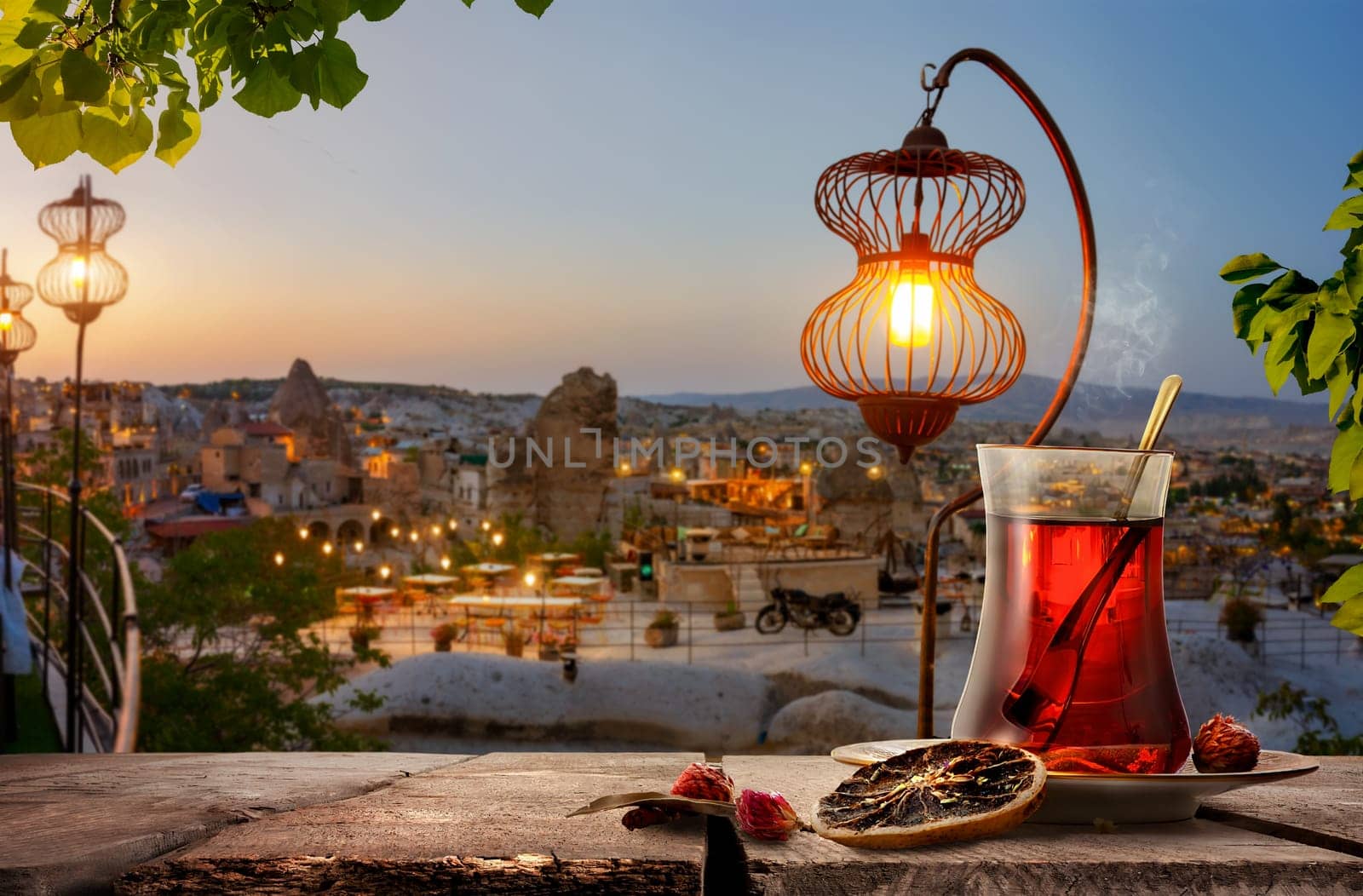 Tea drinking in Cappadocia by Givaga