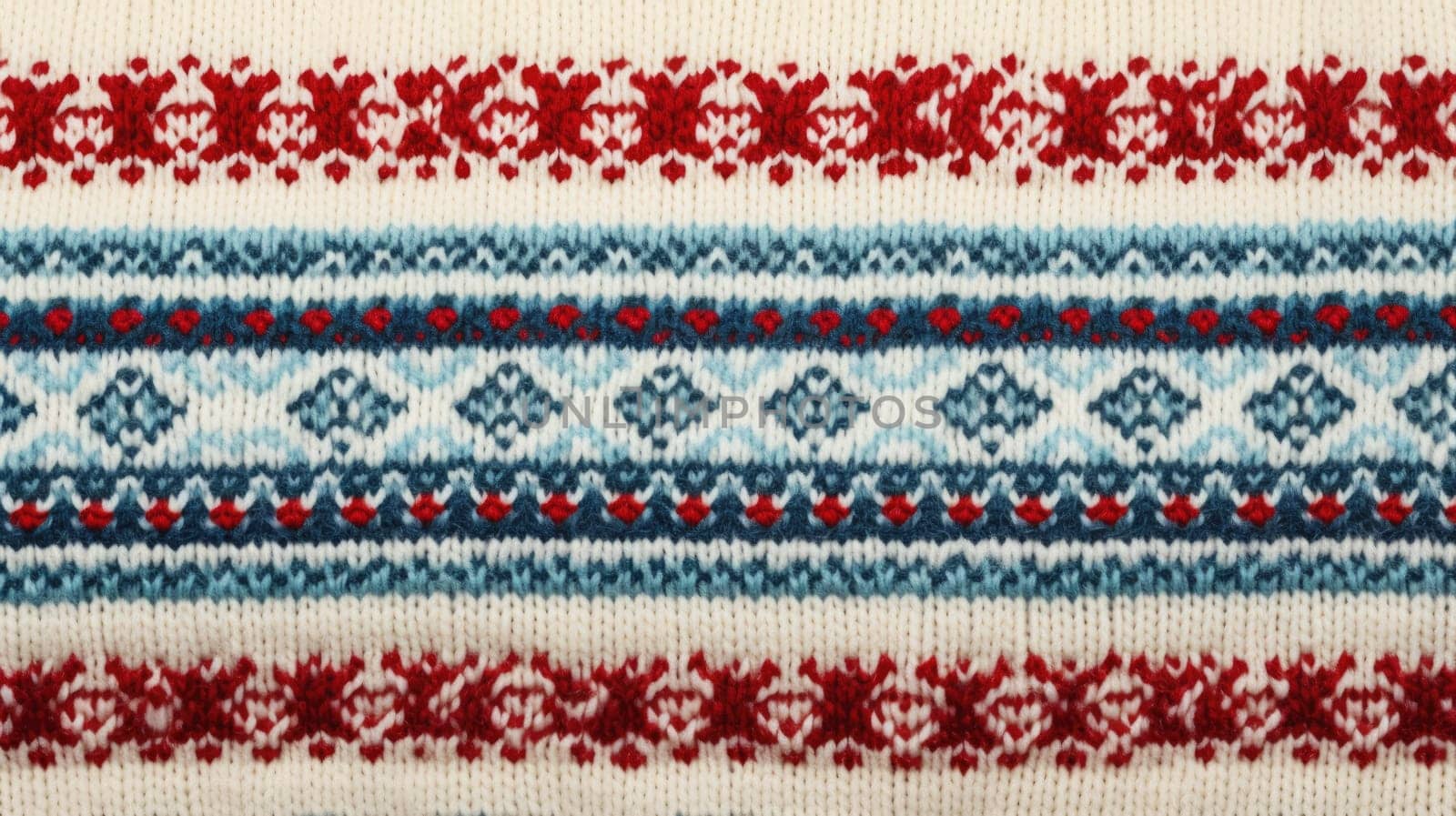 Fair Isle wool pattern fabric, ai by rachellaiyl
