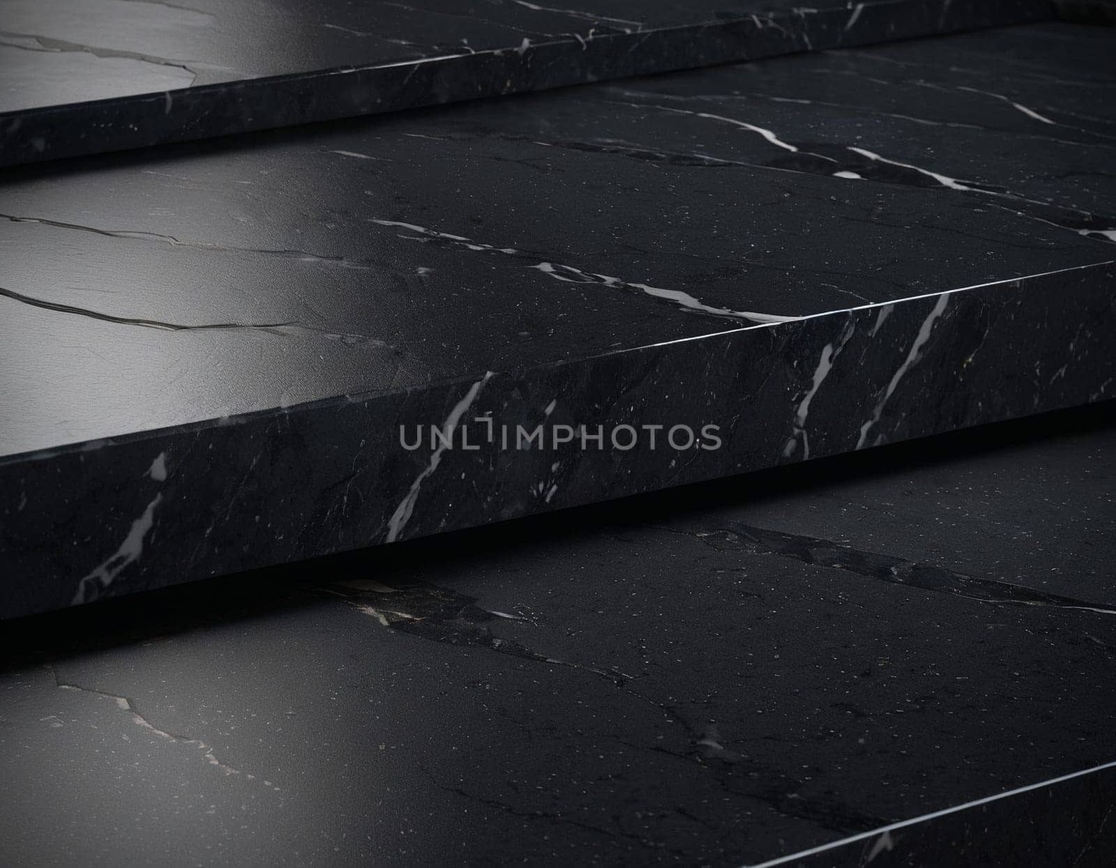 Professional background with expensive black mountain granite and marble. High quality illustration