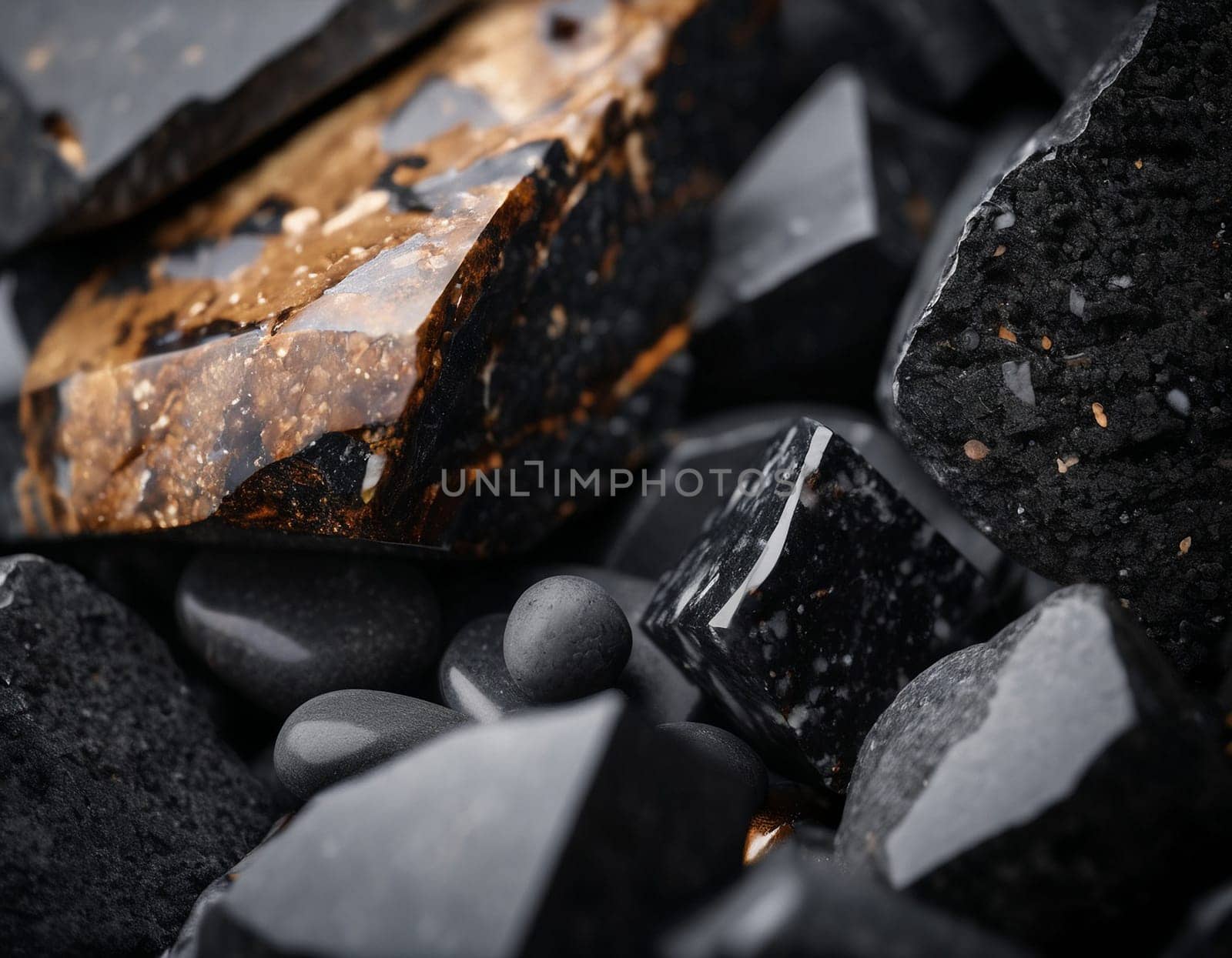 Professional background with expensive black mountain granite and marble. High quality illustration