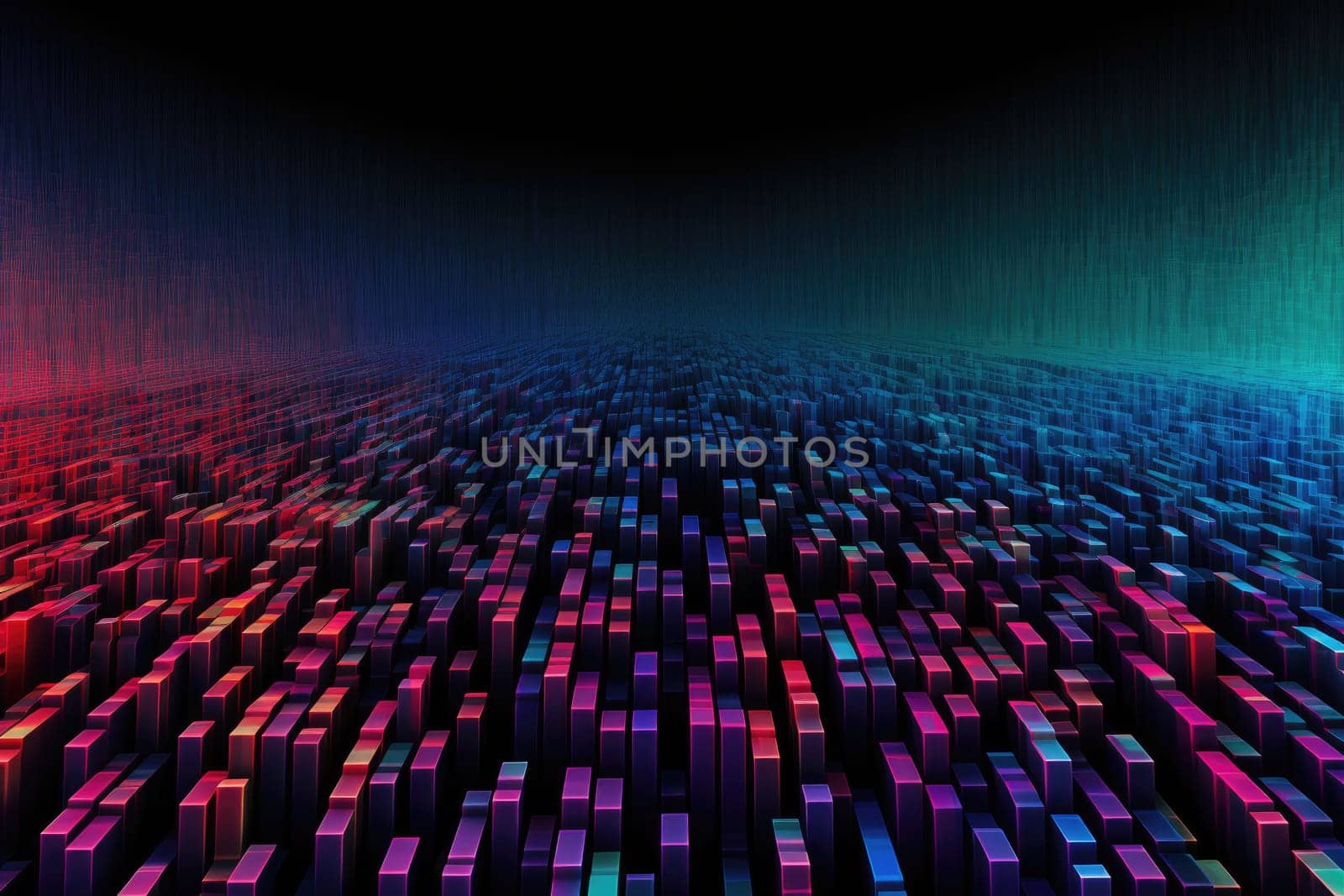 Abstract futuristic technology background. light line design Generative AI by itchaznong