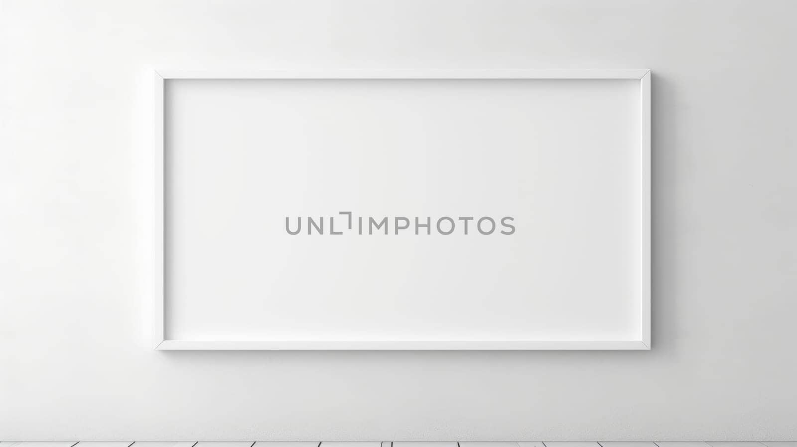 blank white picture photo frame mock-up, ai