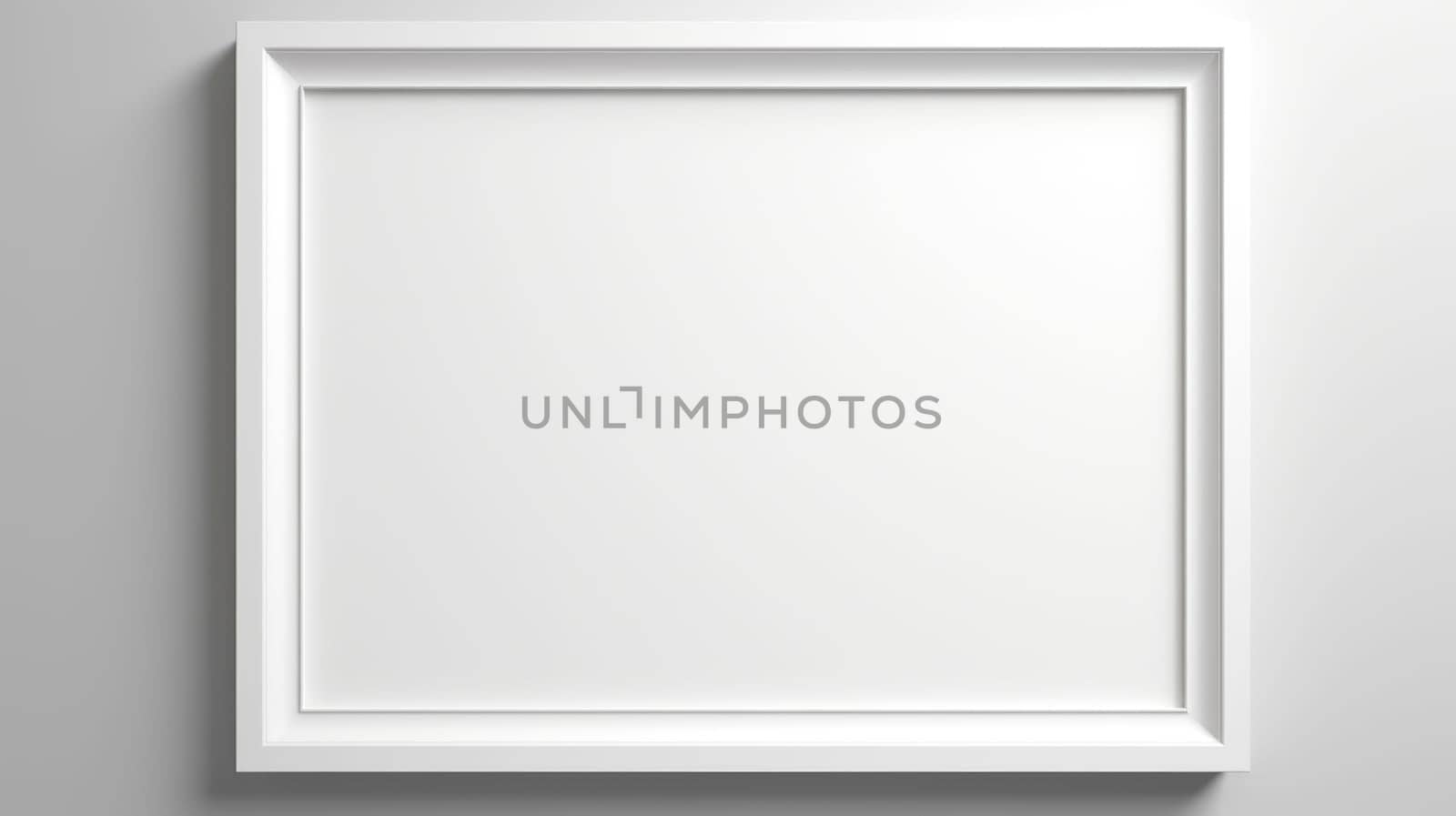 blank white picture photo frame mock-up, ai