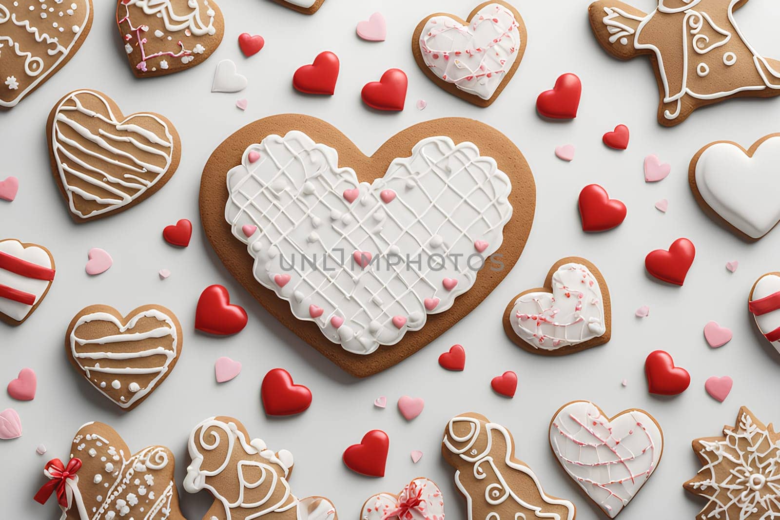 Gingerbread in the shape of a heart for Valentine's Day. by Annu1tochka