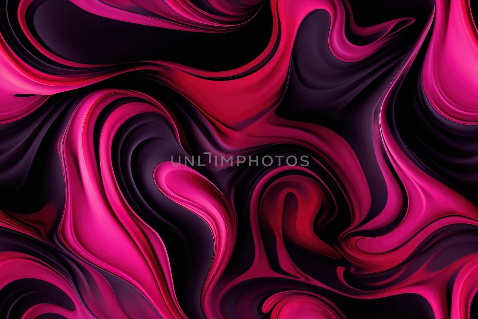 A mesmerizing abstract design with waves of pink and black, creating a fluid, luxurious look perfect for modern wallpapers, fashion, and graphic backgrounds. Seamless pattern. Generative AI. by creativebird