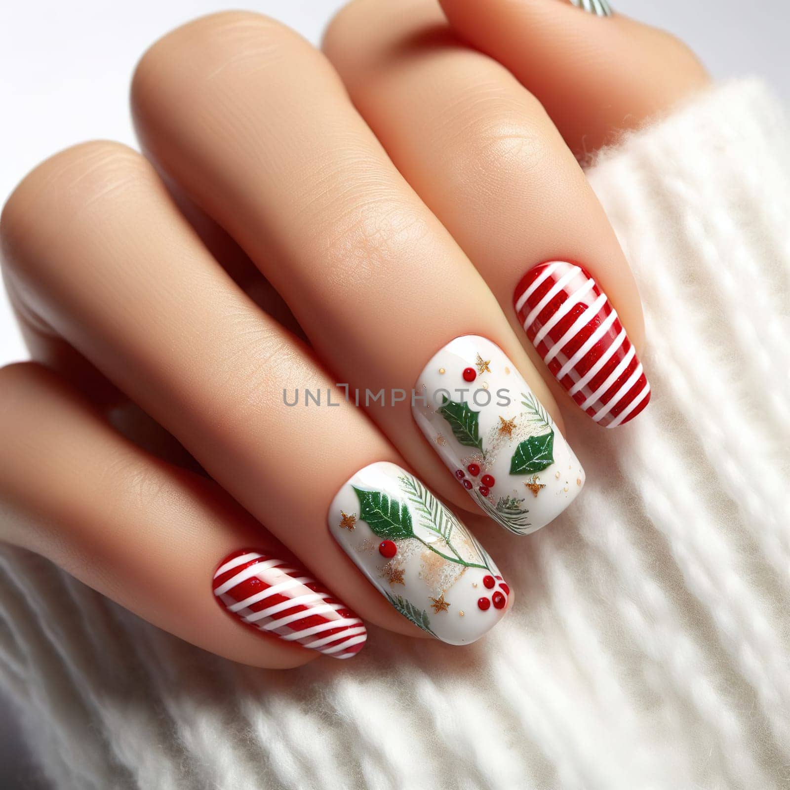 Interesting illustration on the theme of healthy and beautiful nails. High quality photo