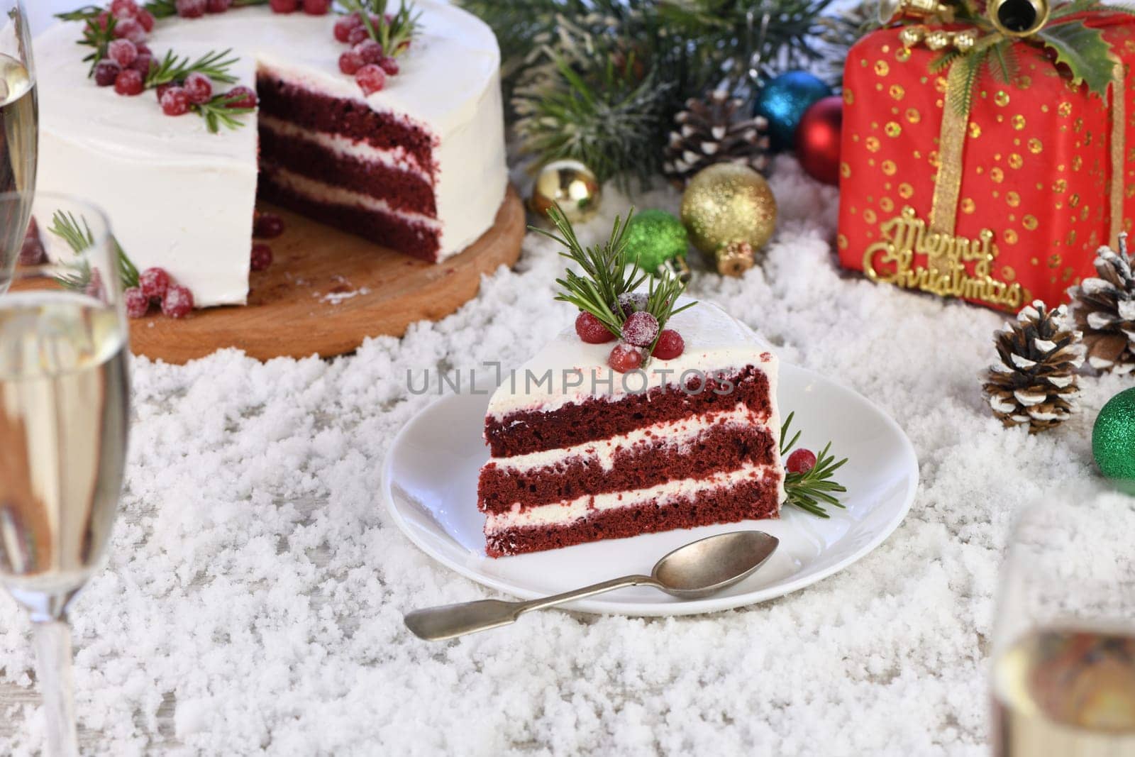  Piece of Red Velvet Cake by Apolonia