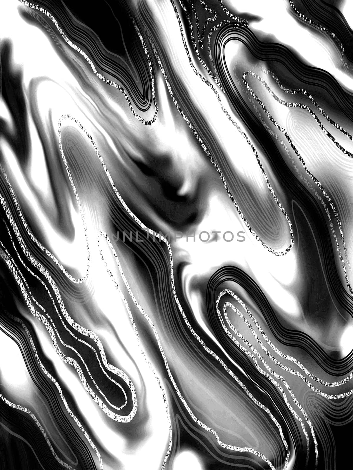 Black and white monochrome marble texture