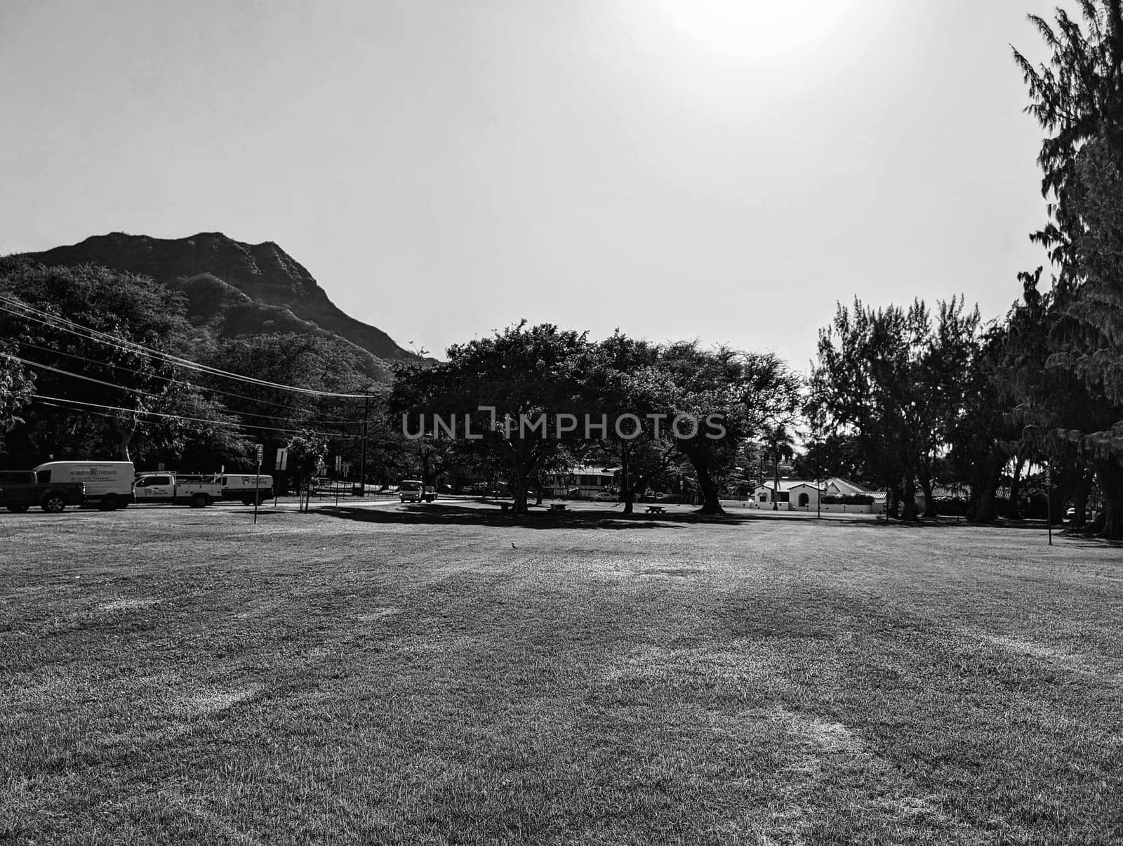 Kaipolani Park in Black and White by EricGBVD