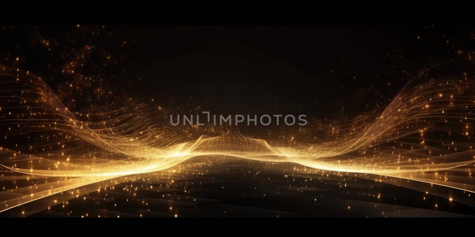Luxury wave sparkling particles abstract comeliness by biancoblue