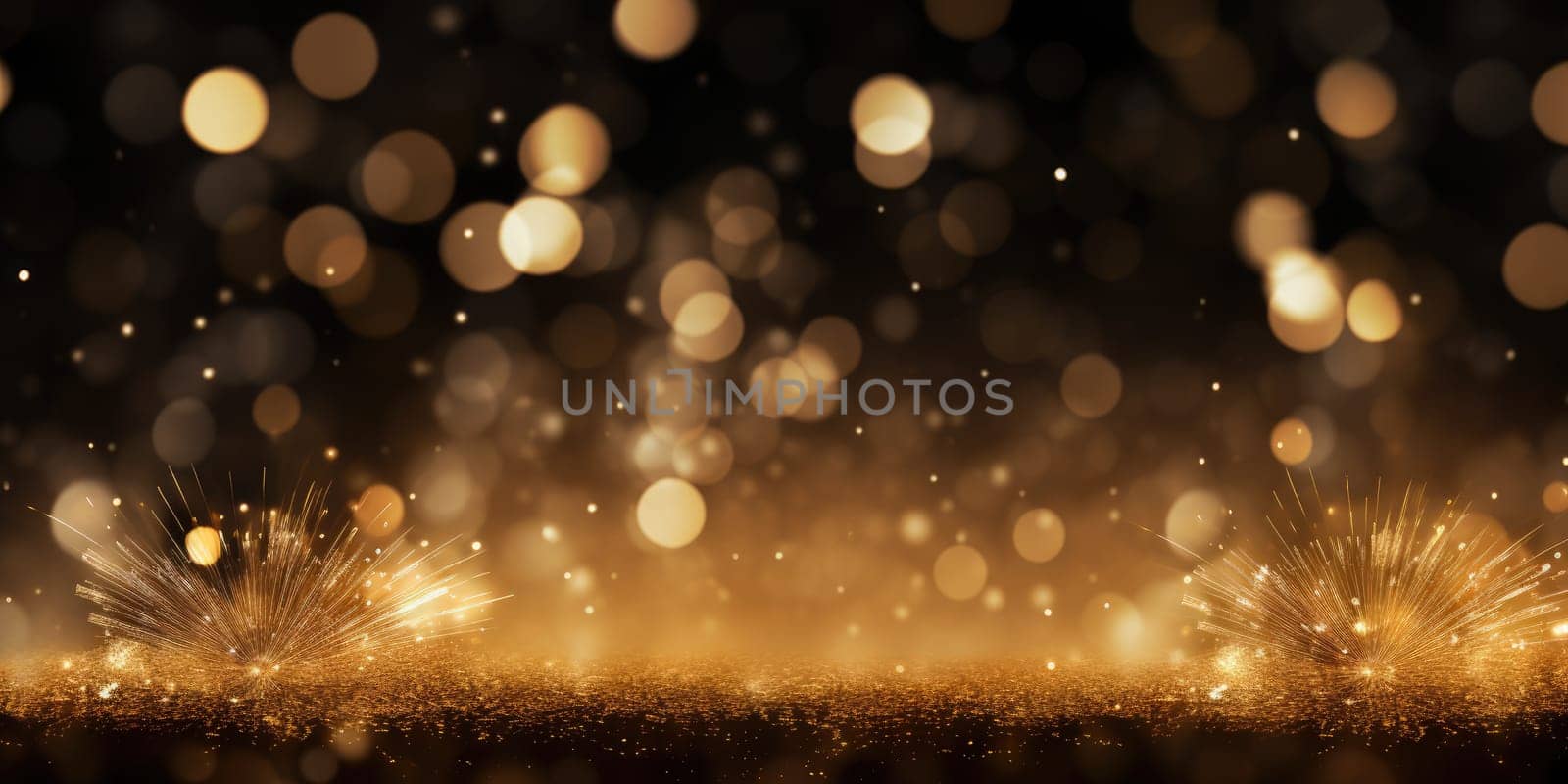 abstract black and gold glitter background for new year, christmas eve, 4th of july holiday concept comeliness