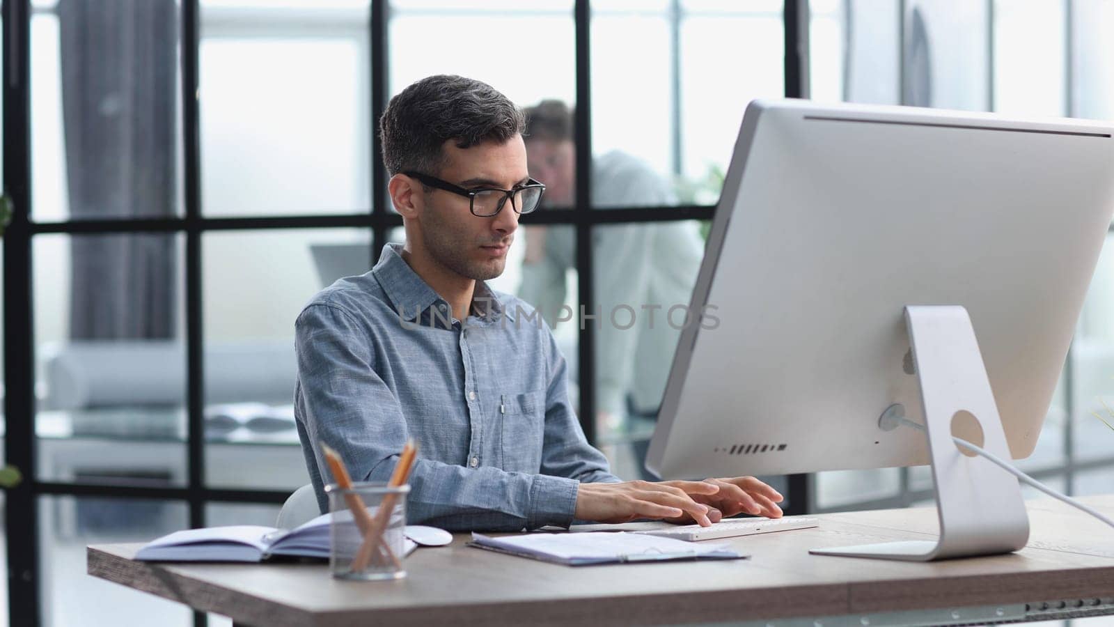 Crisis, problem and mistake, glitch or burnout accountant person working on laptop
