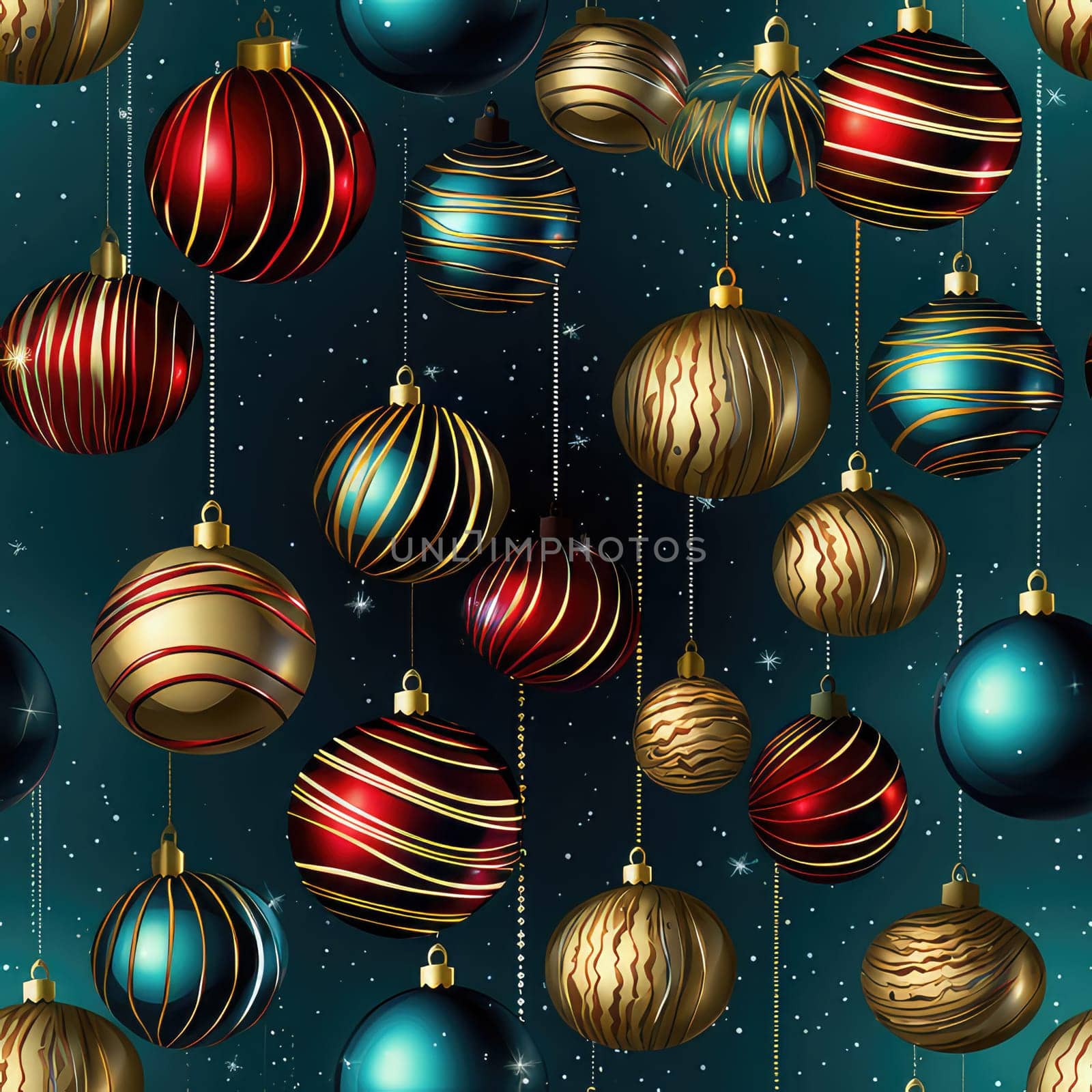 Christmas decorative seamless background. Template for fabric, wrapping paper, web, etc.
